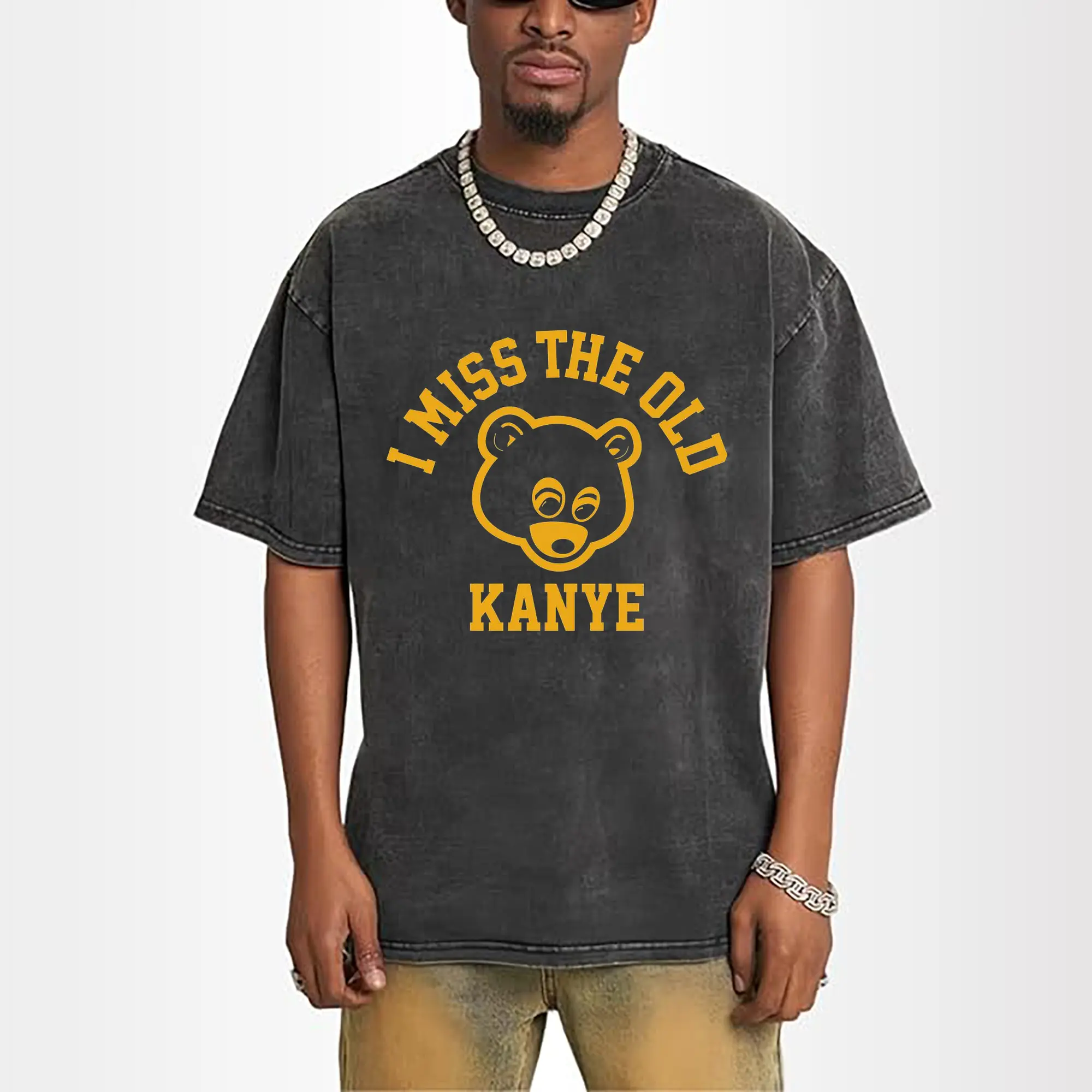 “I Miss The Old Kanye” Retro College Dropout Bear DIY