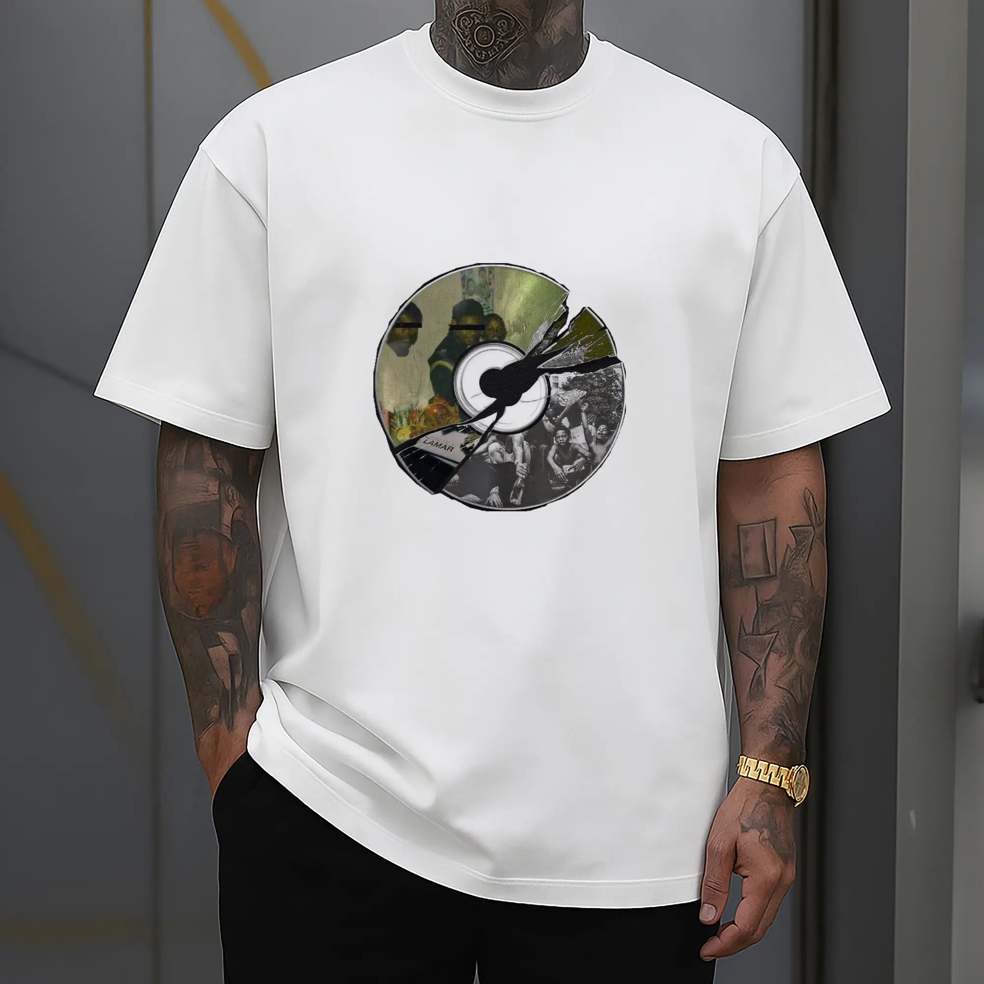 Kendrick Lamar Retro CD Collage DIY