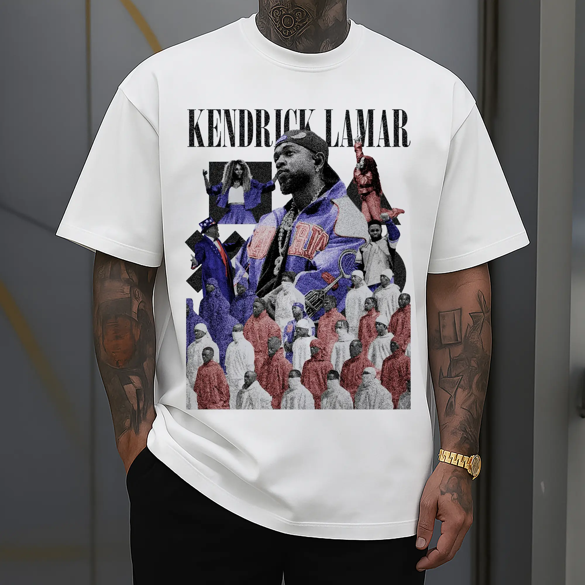Kendrick Lamar Retro Collage Hip-Hop DIY