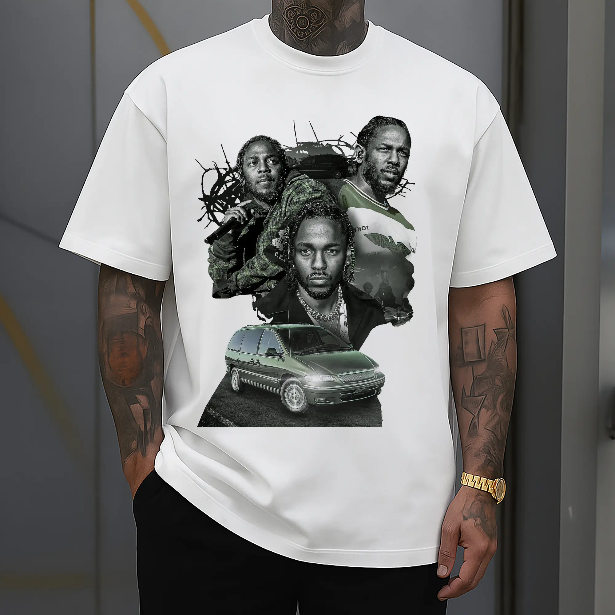 Kendrick Lamar-Inspired Retro Street Hip-Hop Trend DIY