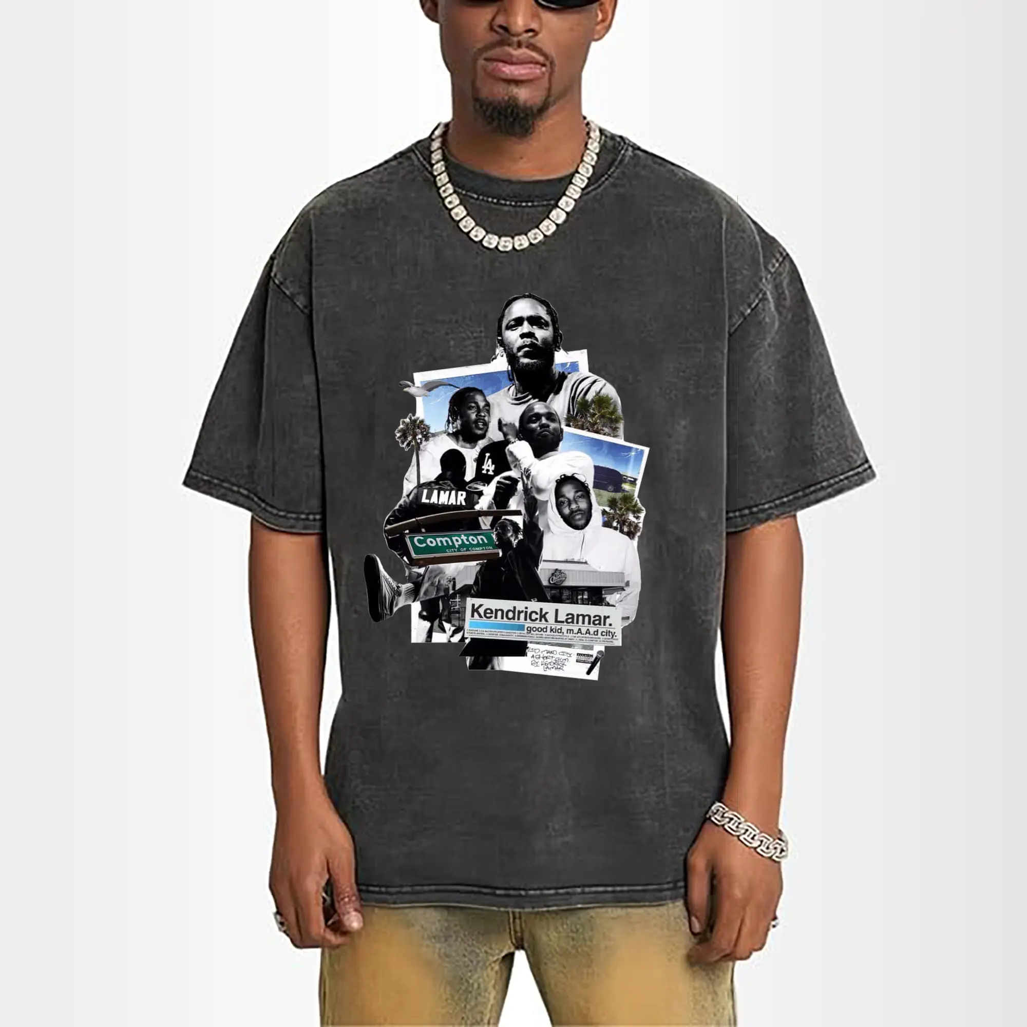 Kendrick Lamar Retro Collage 《good kid, m.A.A.d city》DIY