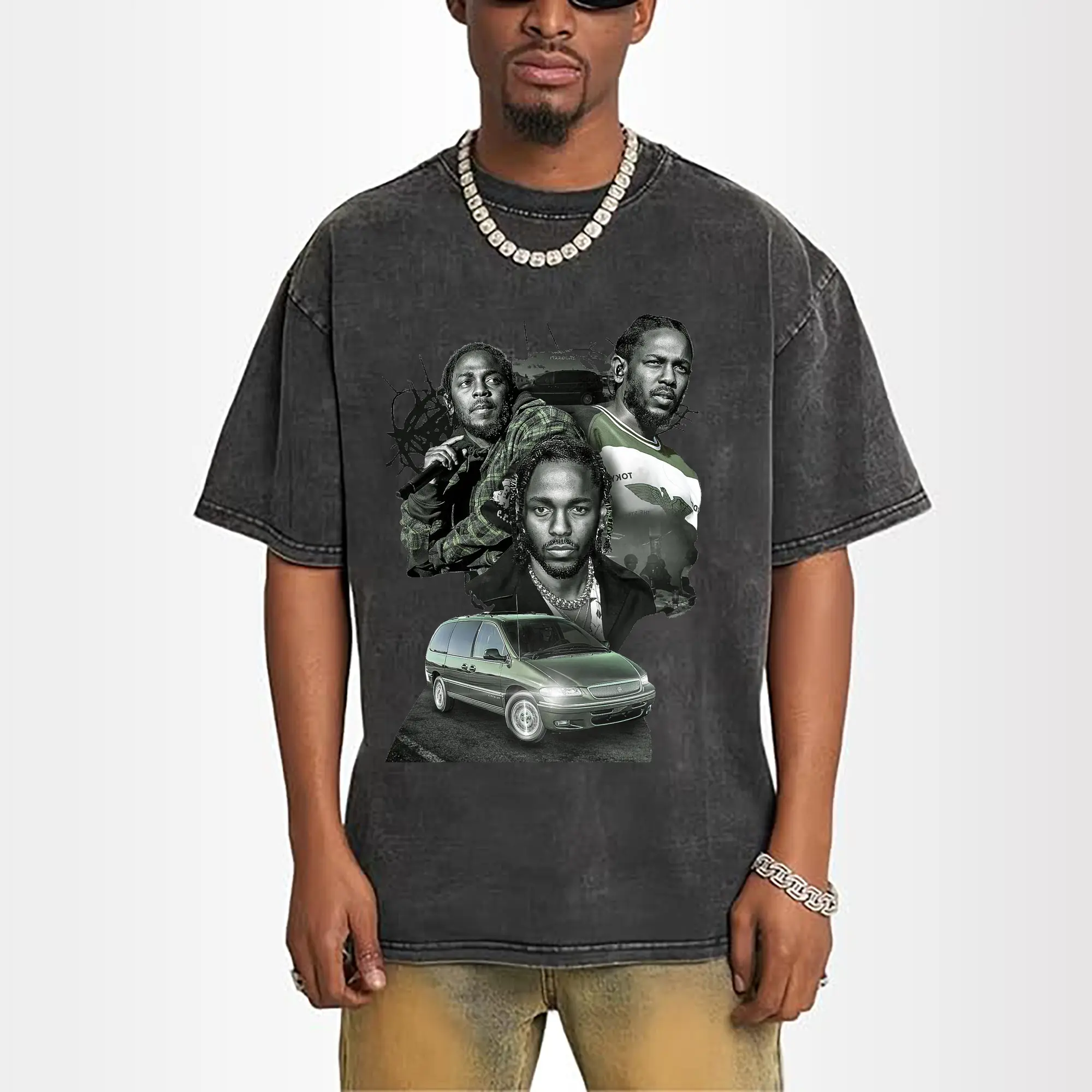 Kendrick Lamar-Inspired Retro Street Hip-Hop Trend DIY