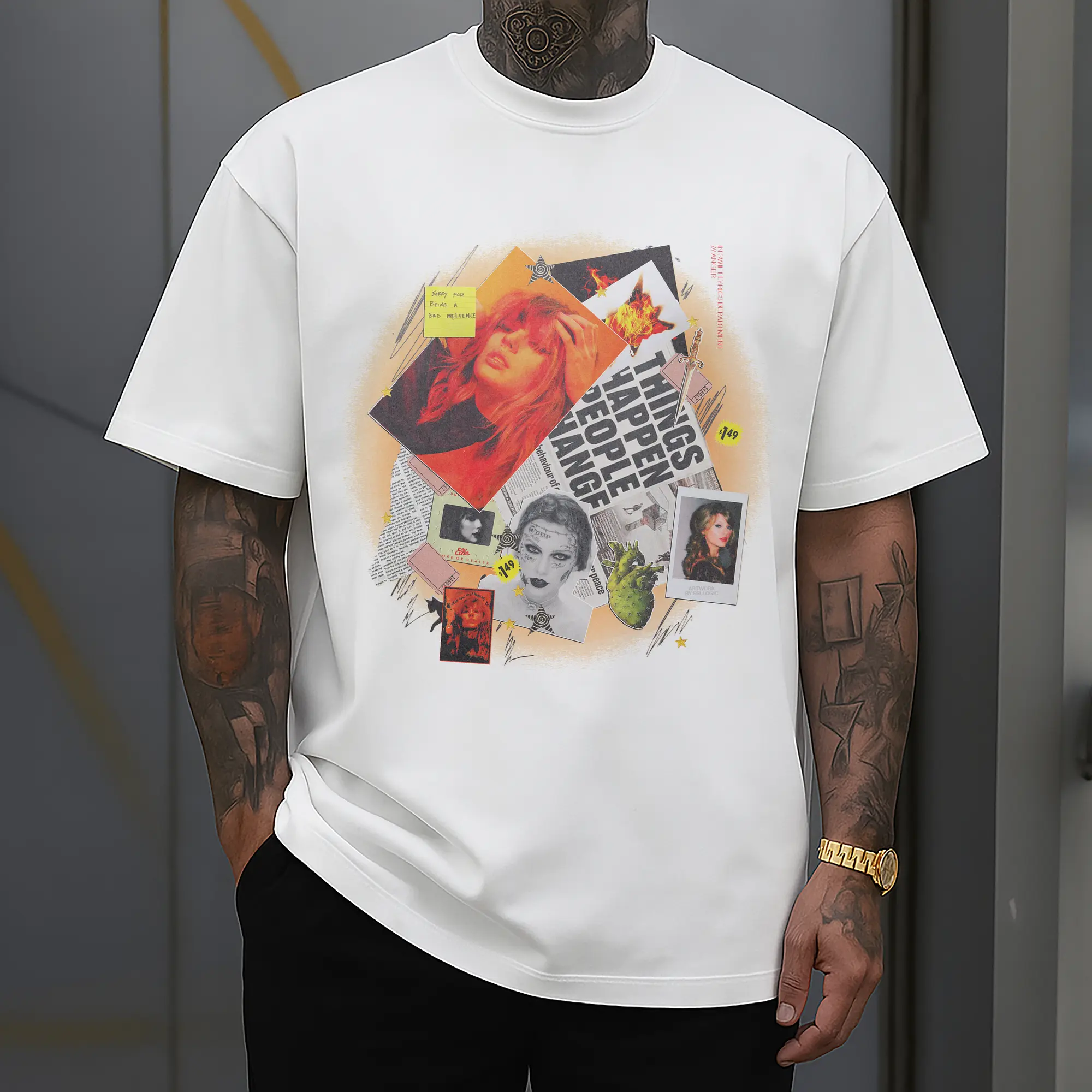 Taylor Swift Vintage Collage Dark Romantic DIY