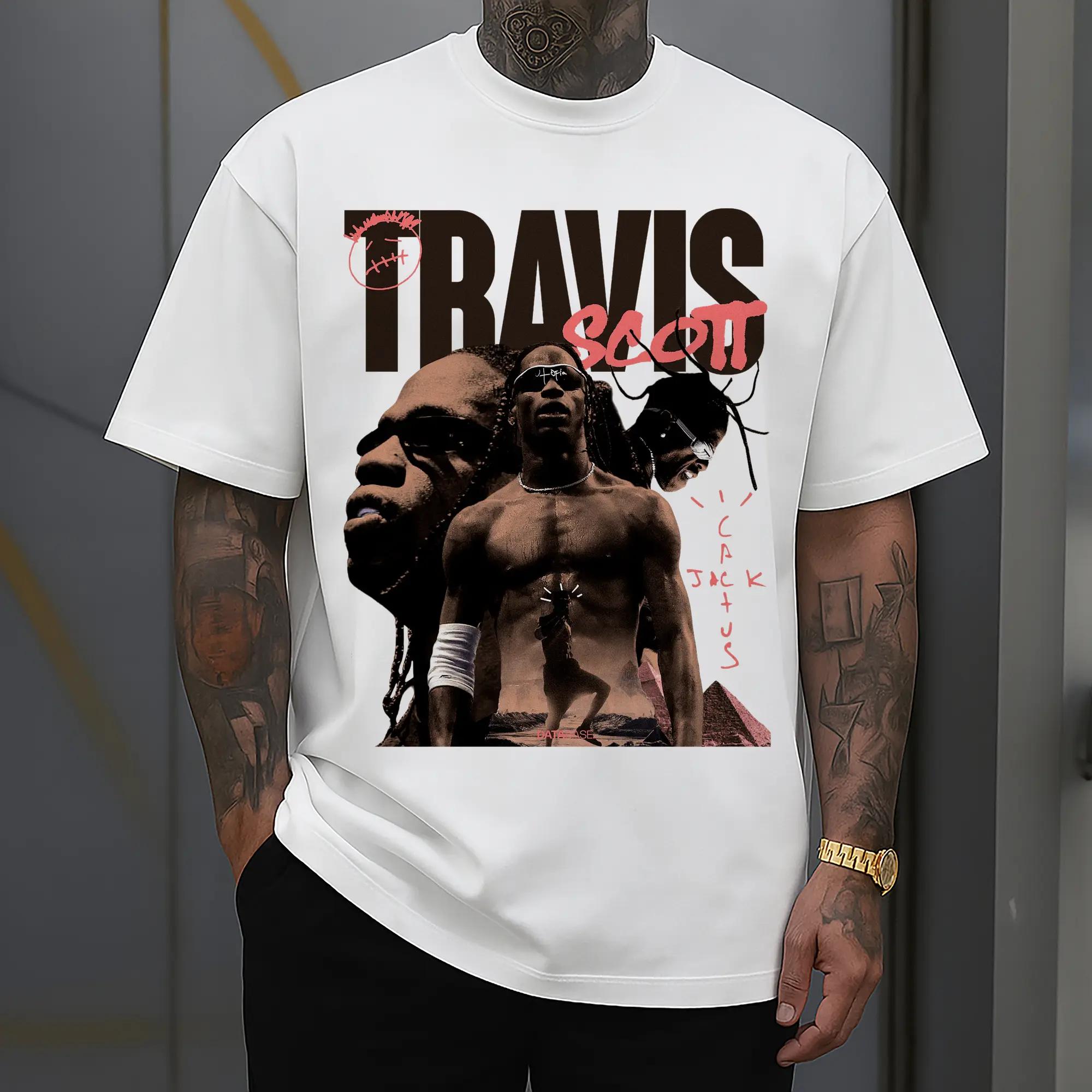 Travis Scott Cactus Jack Vintage Collage DIY