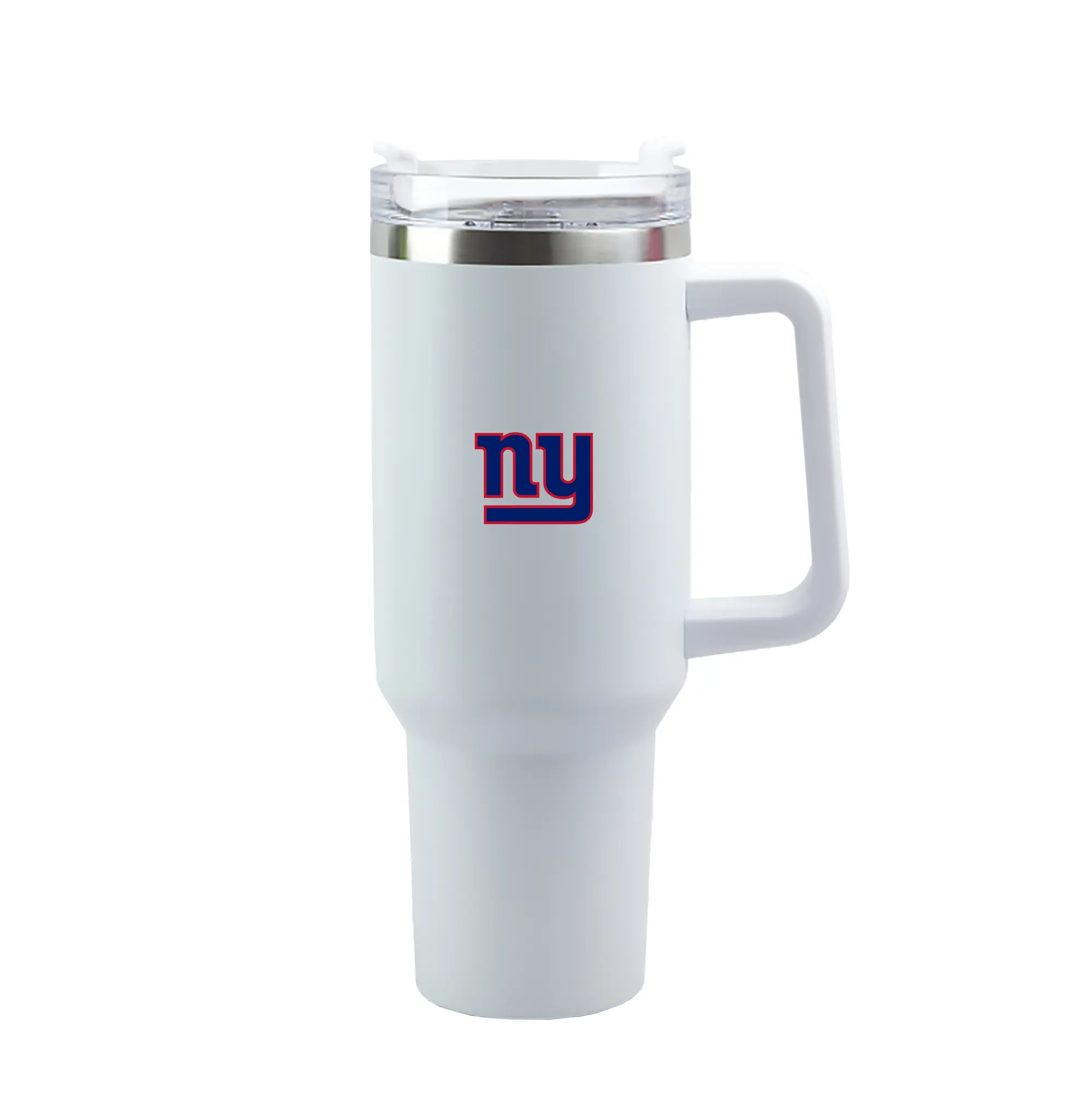 New York Giants Team Logo - 40oz Handle Car Tumbler – Durable Stainless Steel Travel Mug With UV Print – Double Wall Insulated, Fits Most Car Cup Holders