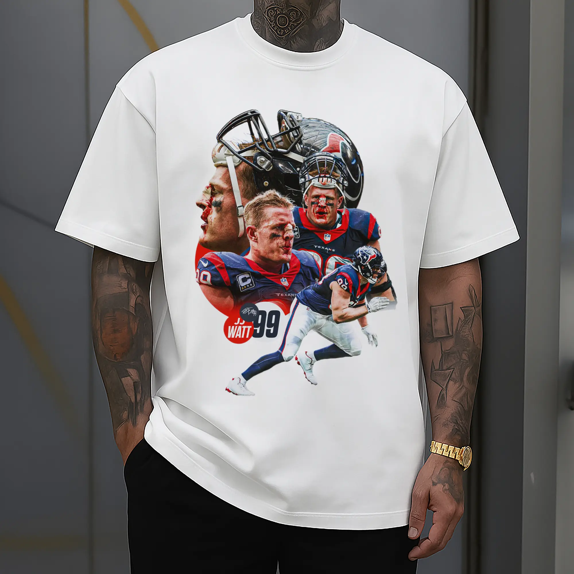 J.J. Watt Houston Texans NFL Tough Guy DIY Shirt