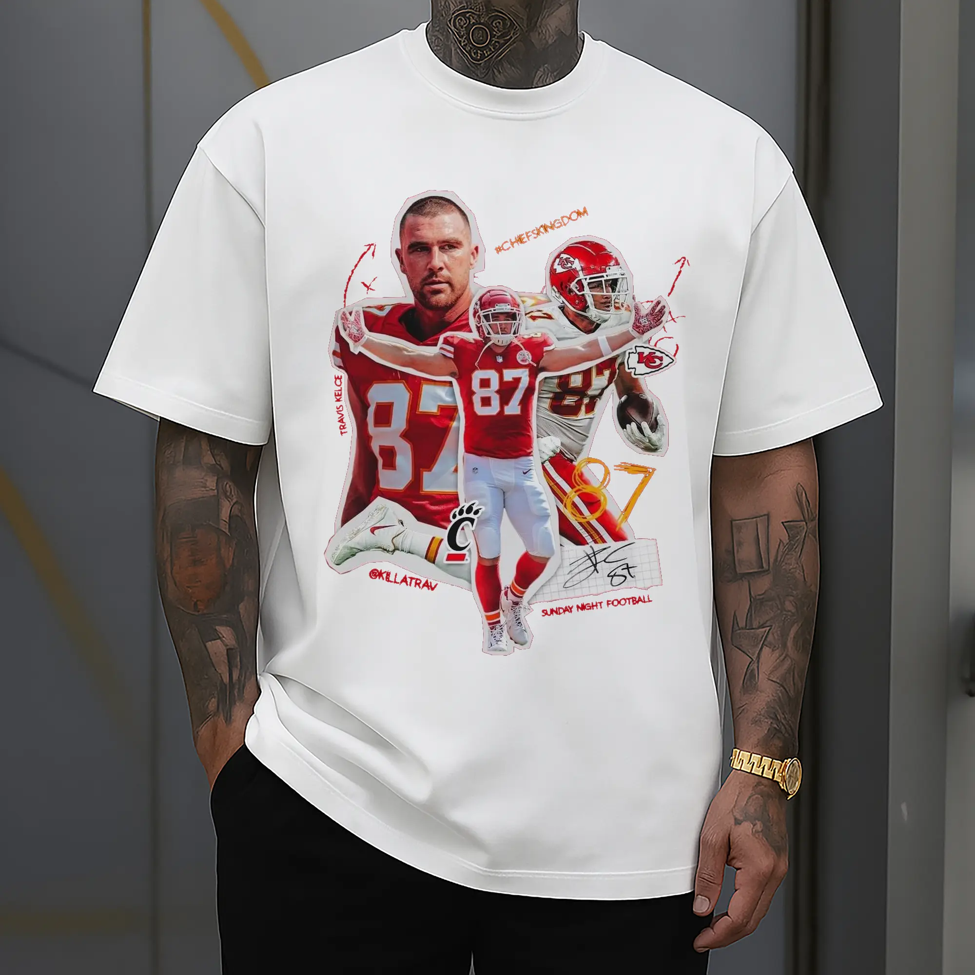 “Travis Kelce #87 Chiefs Kingdom” DIY Shirt