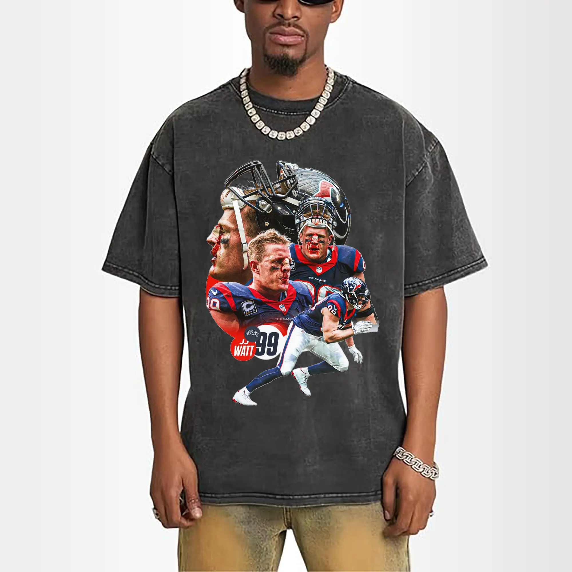 J.J. Watt Houston Texans NFL Tough Guy DIY Shirt