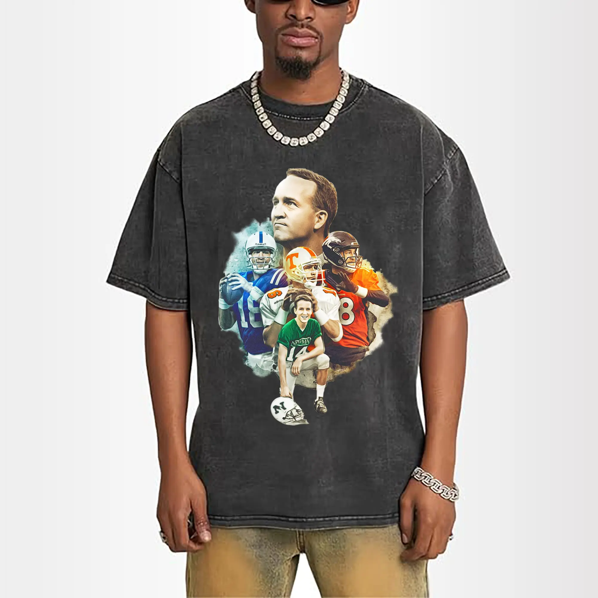 “Peyton Manning Colts & Broncos NFL Great” DIY Shirt