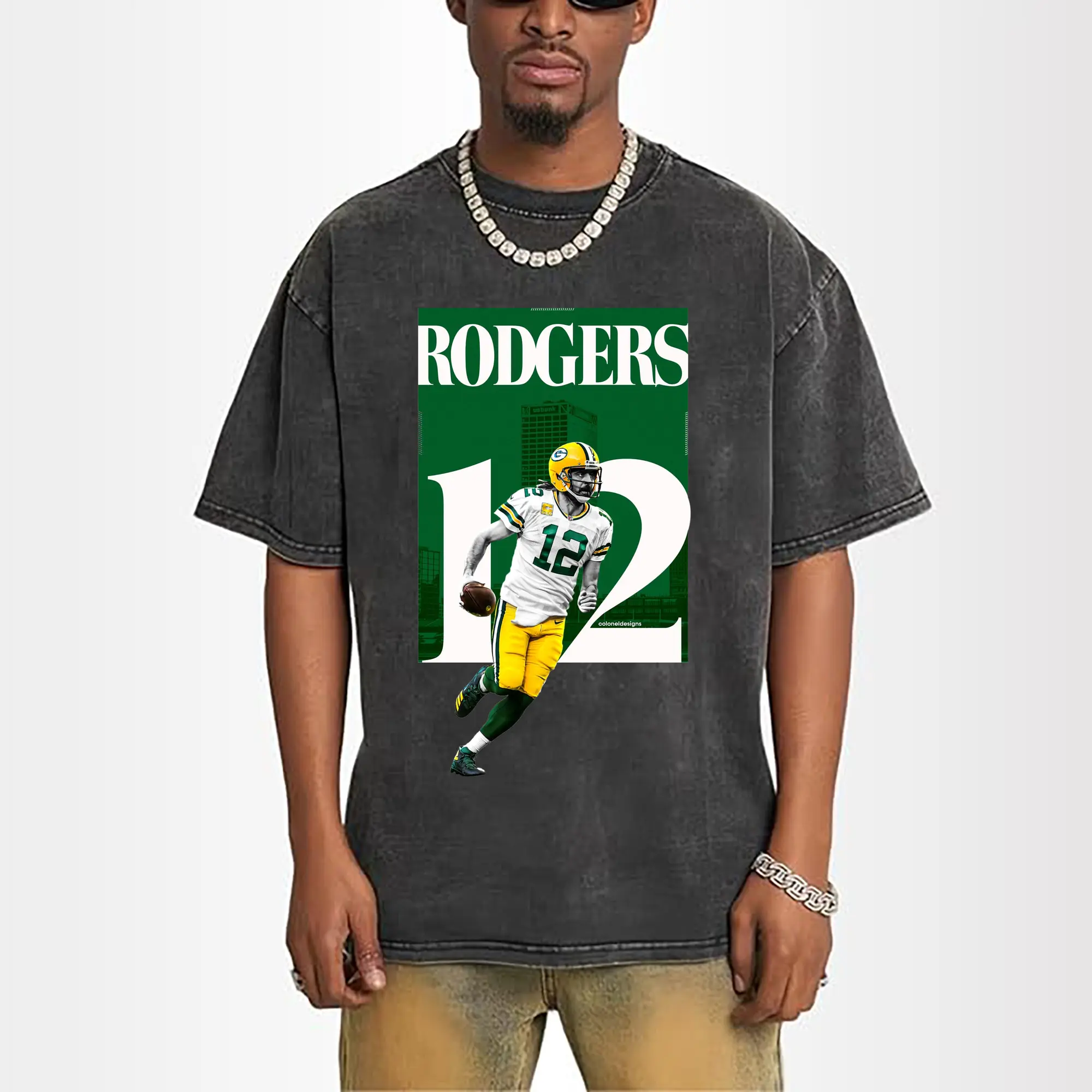 Aaron Rodgers Green Bay Packers #12 NFL Legend DIY Shirt