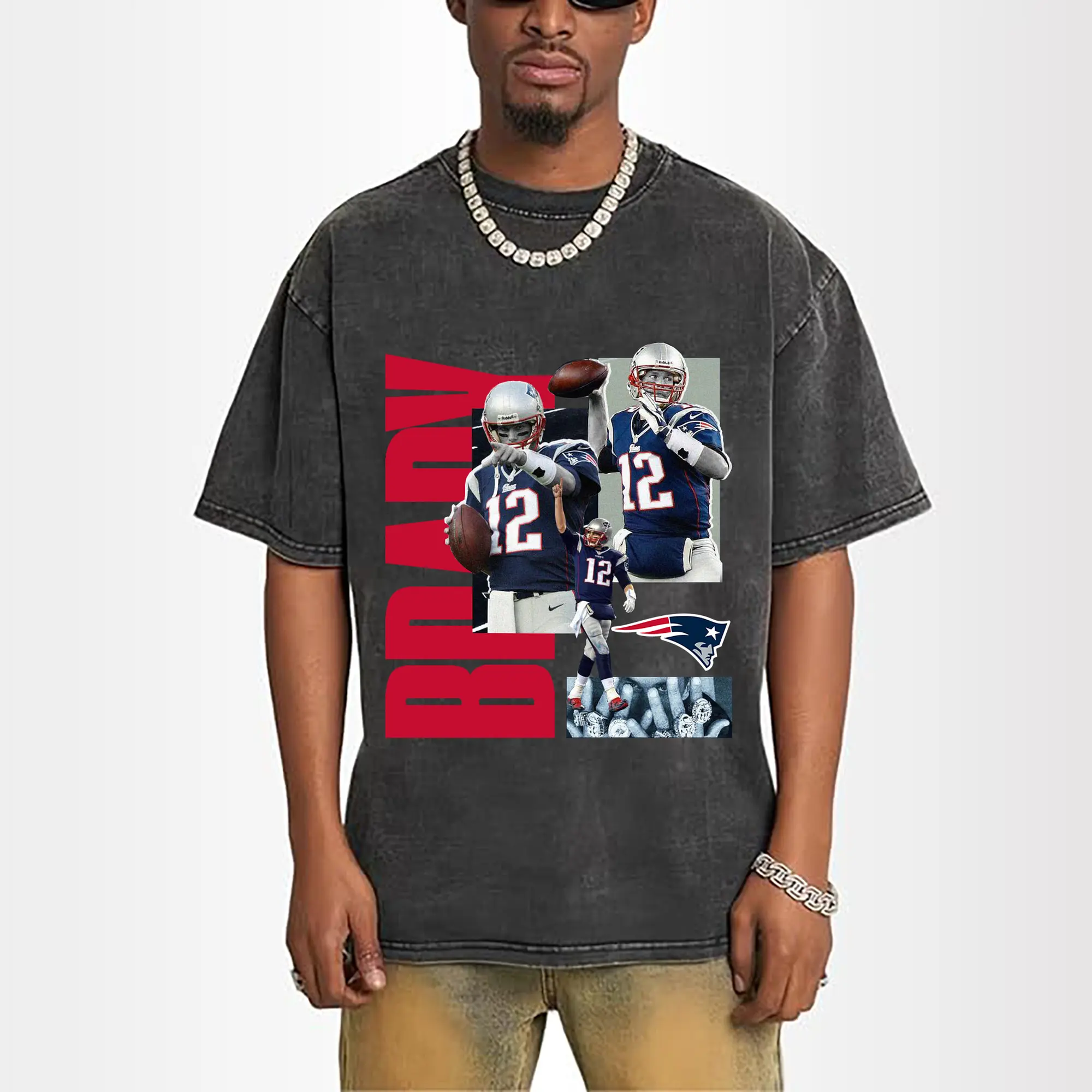 Tom Brady New England Patriots #12 NFL Legend DIY Shirt