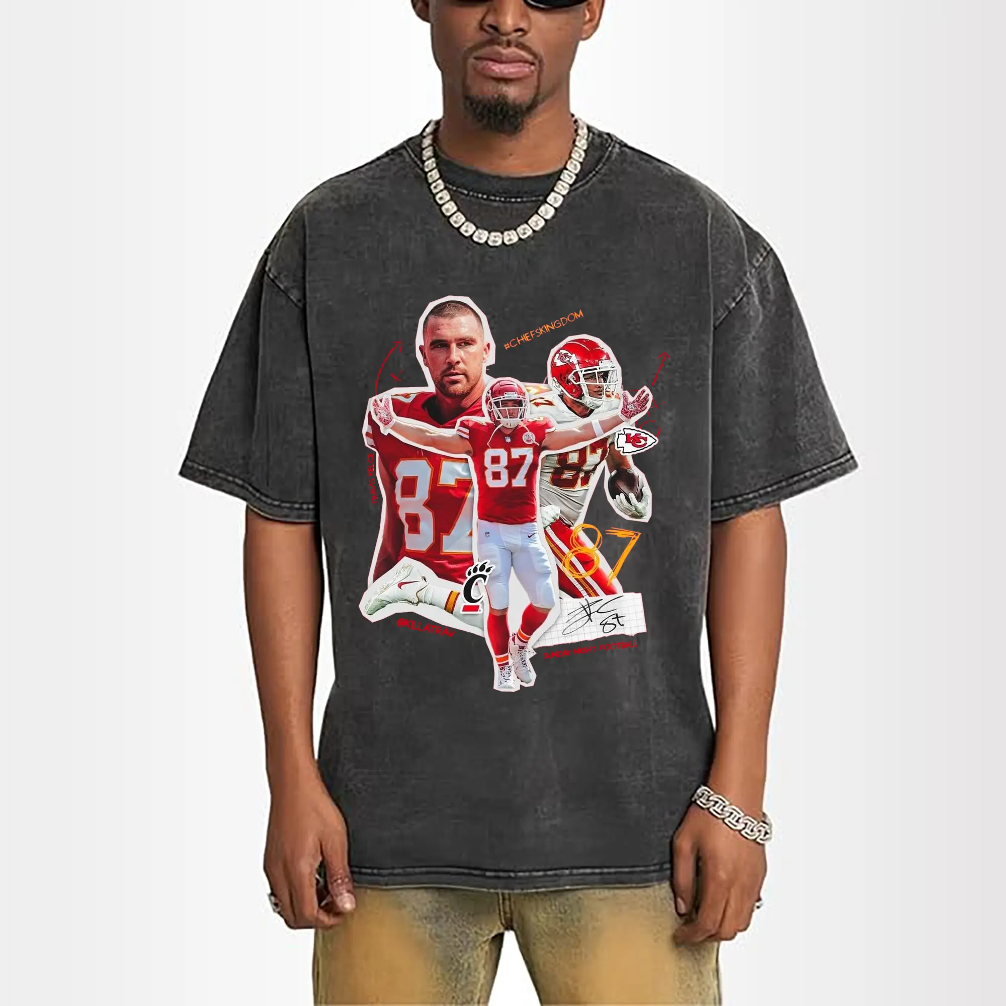 “Travis Kelce #87 Chiefs Kingdom” DIY Shirt