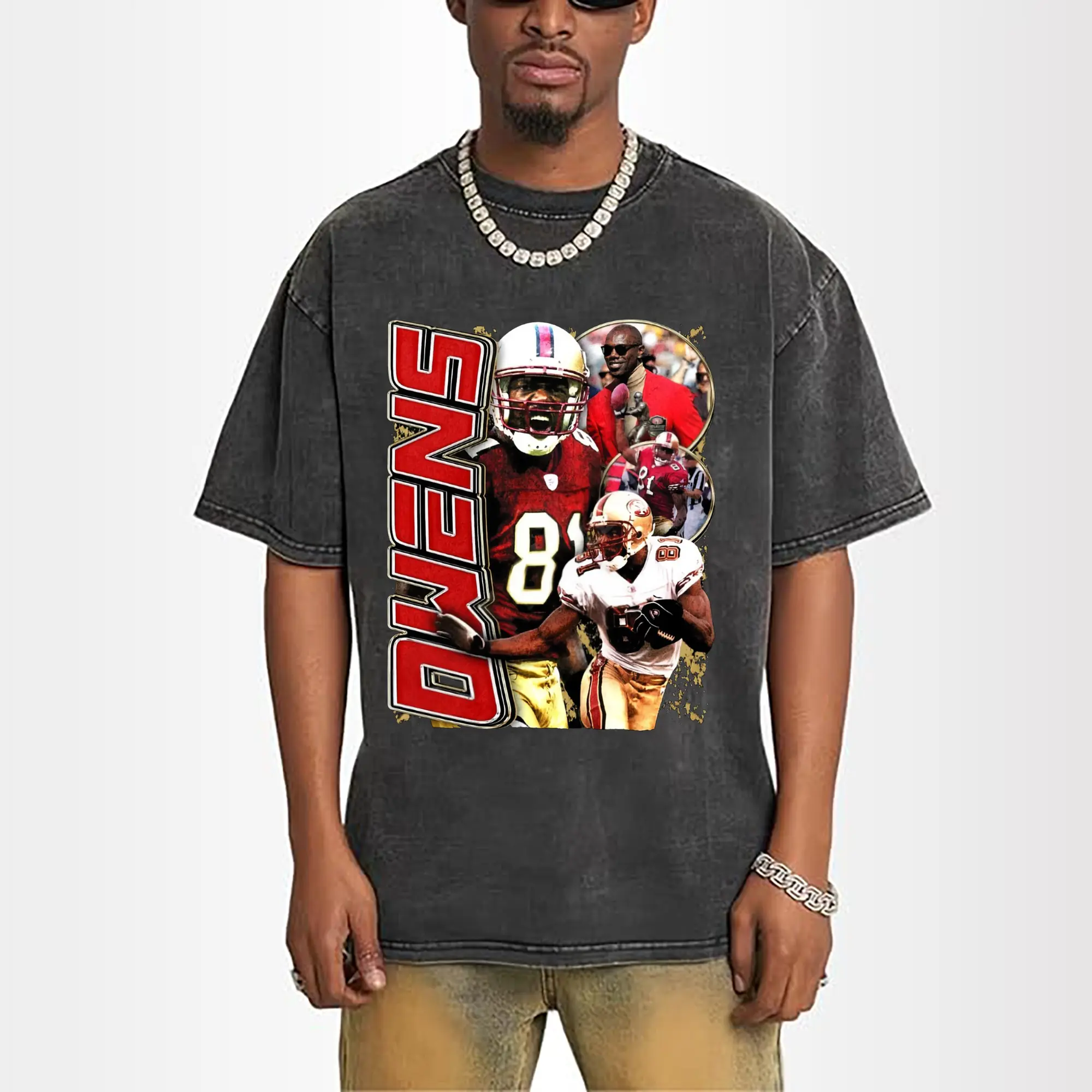 Terrell Owens San Francisco 49ers #81 NFL Legend DIY Shirt