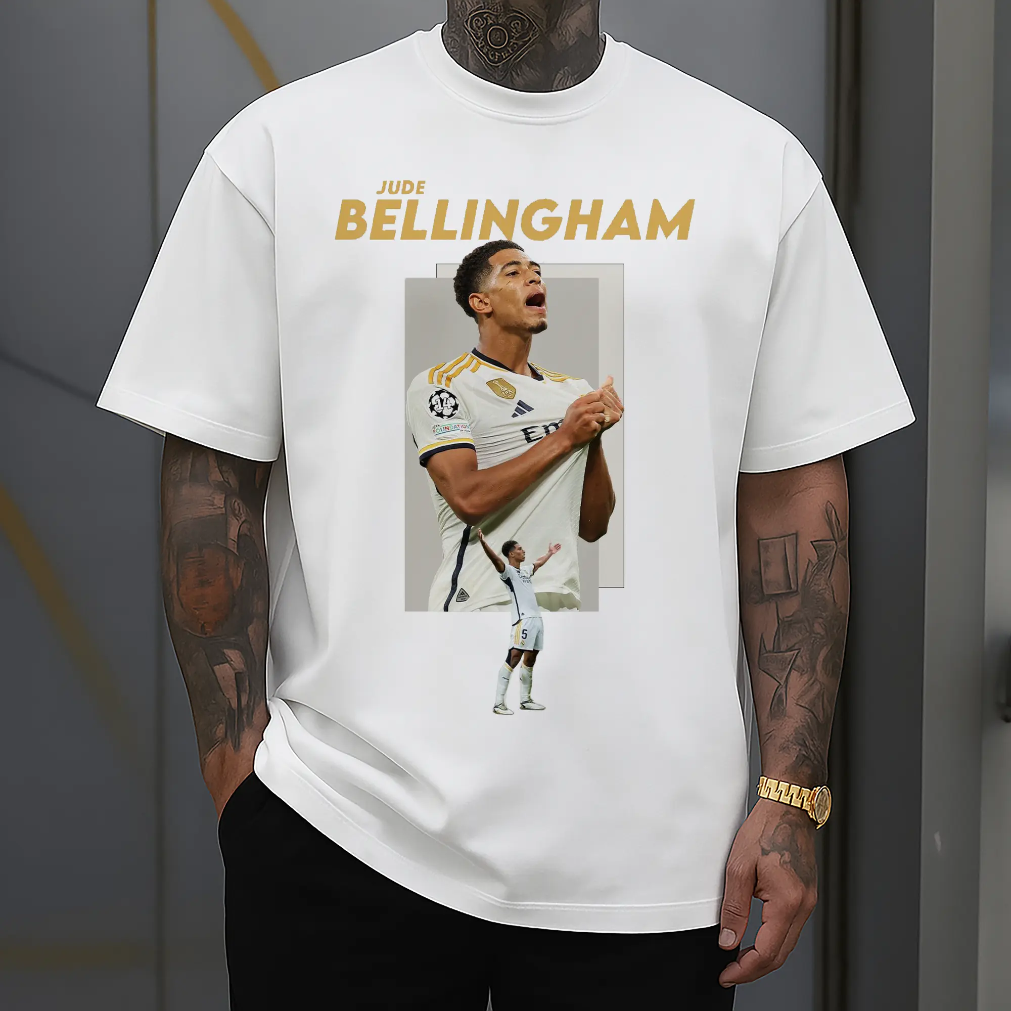 Jude Bellingham Real Madrid Soccer Celebration DIY Shirt