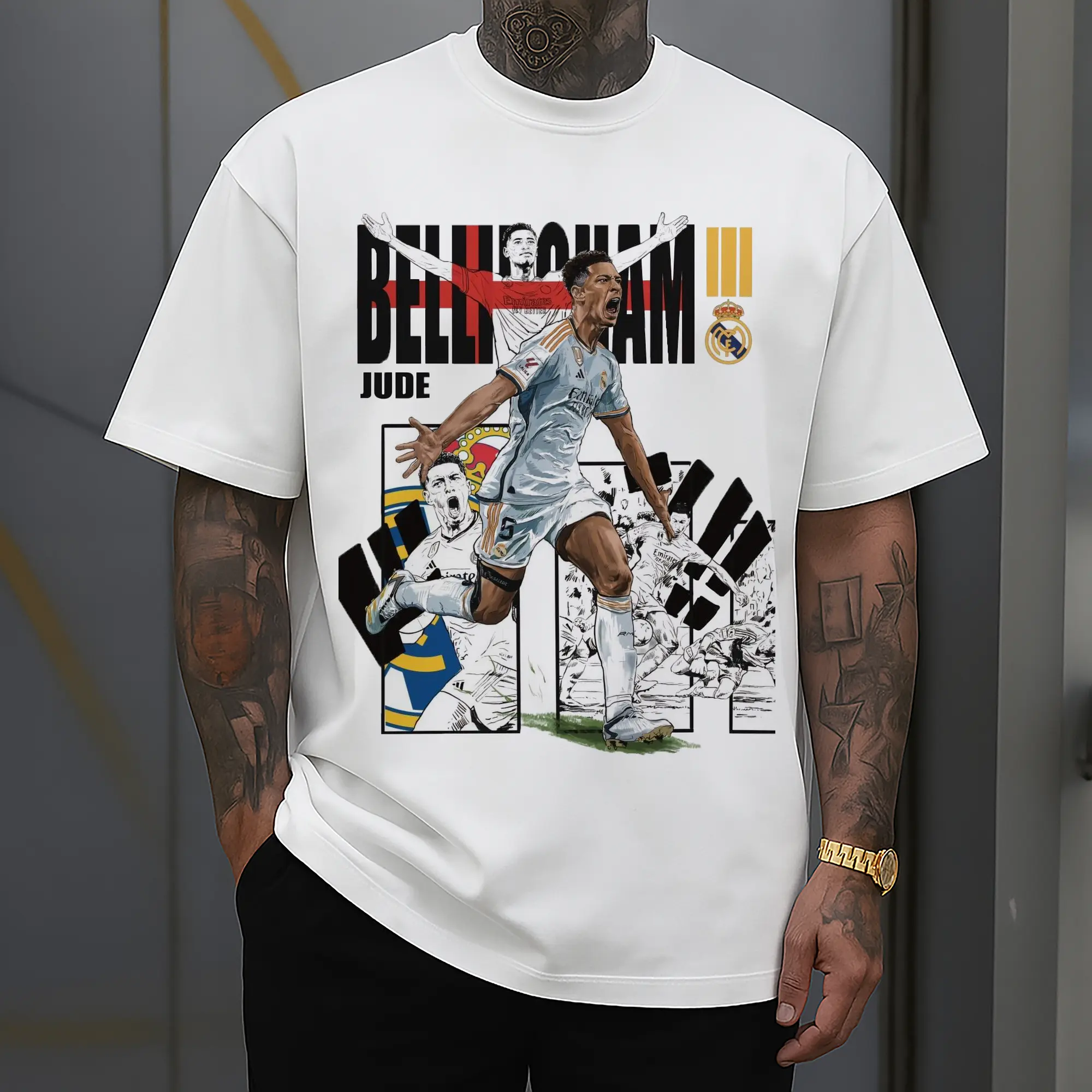 Jude Bellingham Real Madrid Anime Style DIY Shirt