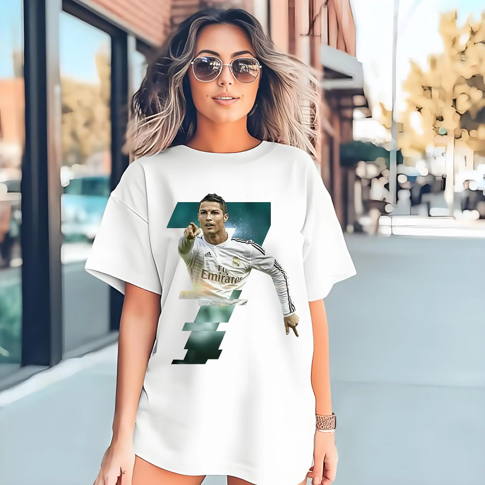 Cristiano Ronaldo Real Madrid Iconic Style DIY Shirt