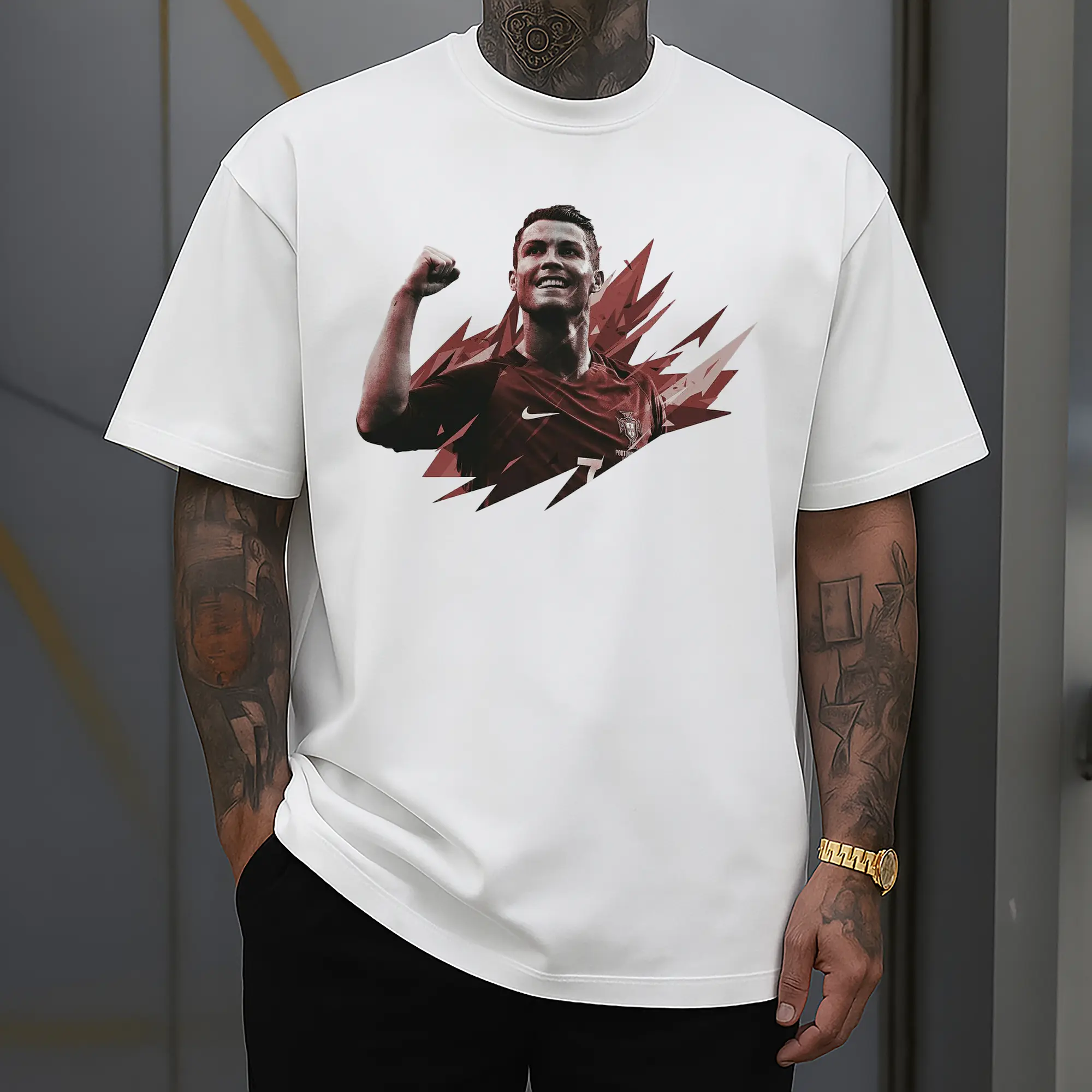 Cristiano Ronaldo Portugal National Team Celebration DIY Shirt