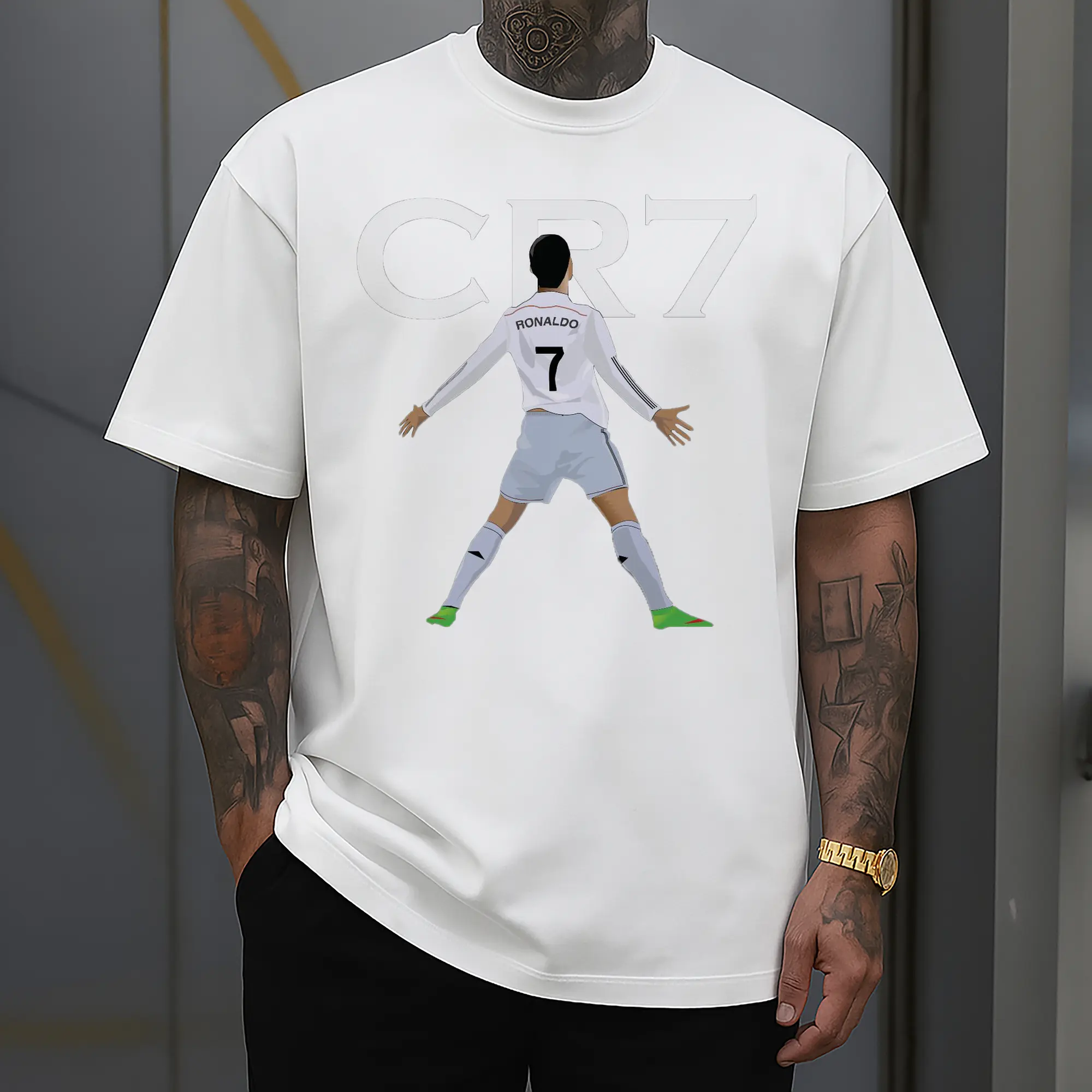 Cristiano Ronaldo CR7 Real Madrid Celebration DIY Shirt