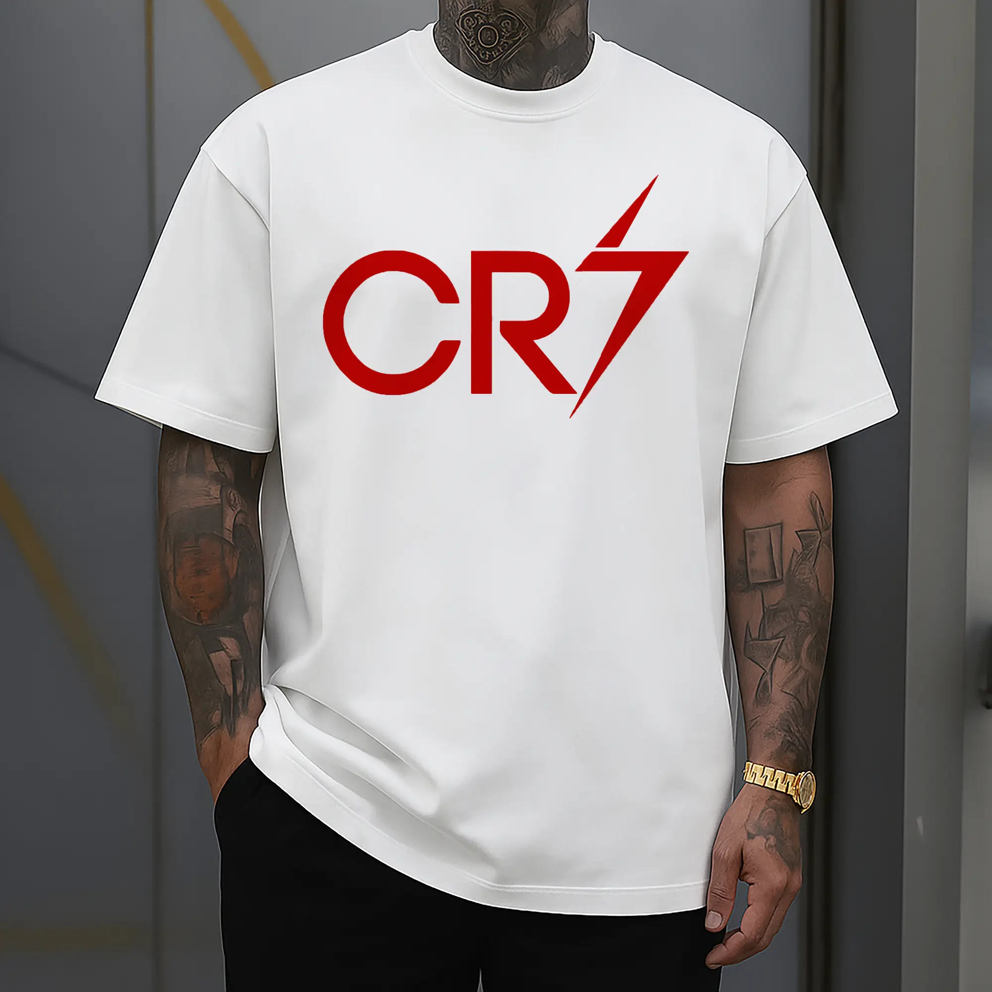 CR7 Cristiano Ronaldo Signature Logo DIY Shirt