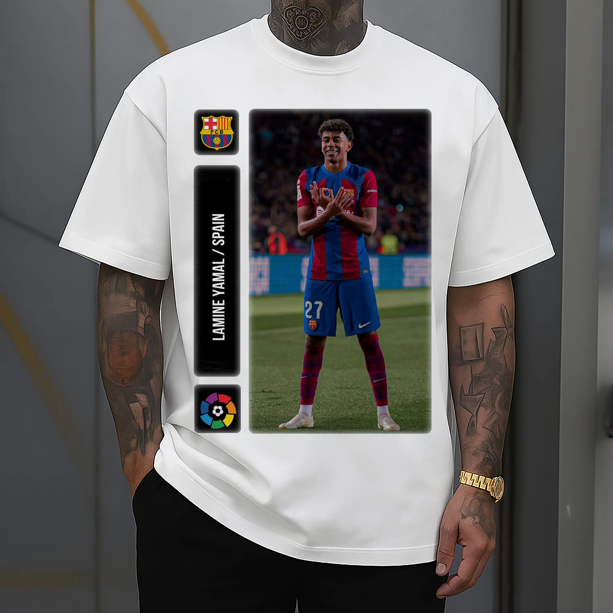 Lamine Yamal FC Barcelona Soccer Star DIY Shirt
