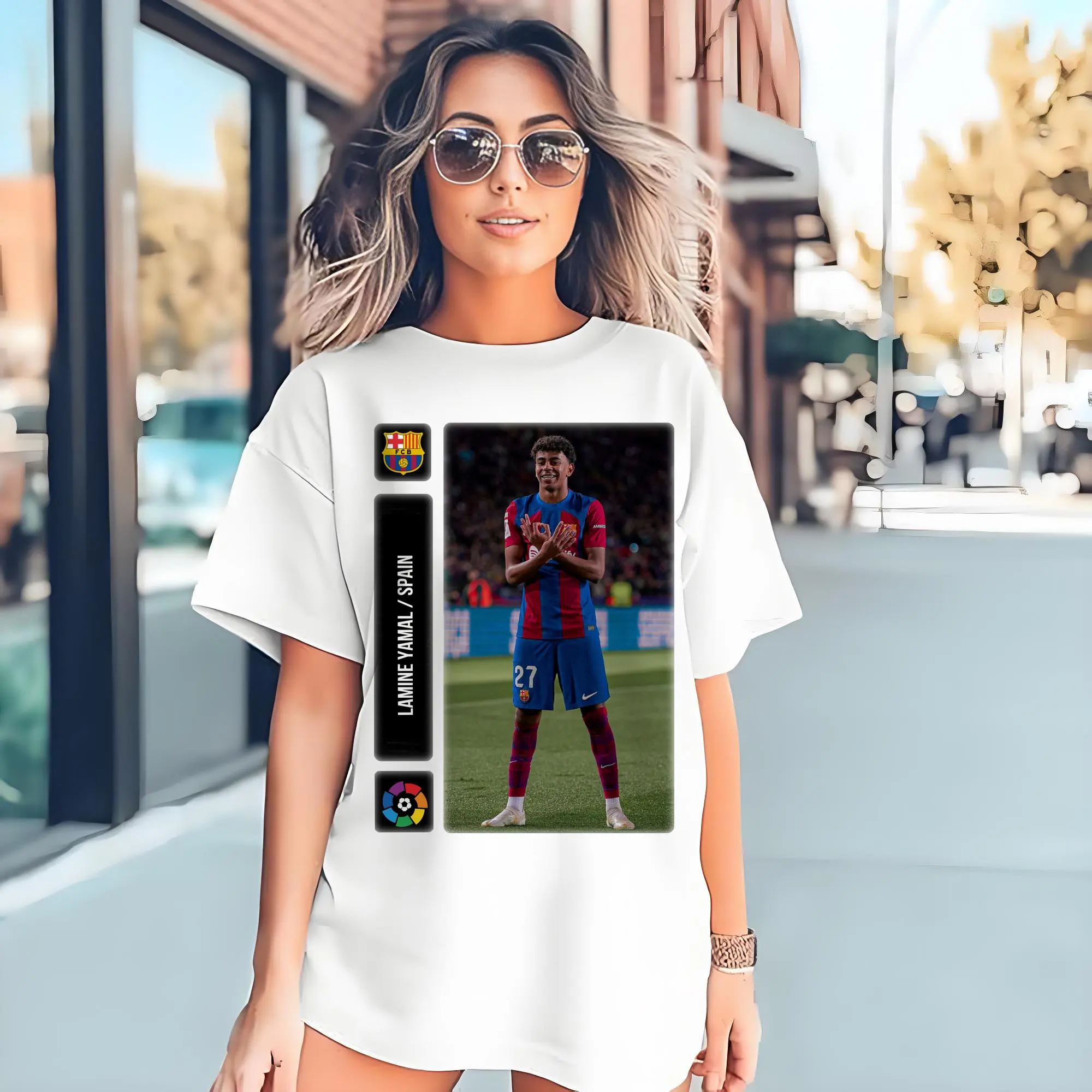 Lamine Yamal FC Barcelona Soccer Star DIY Shirt