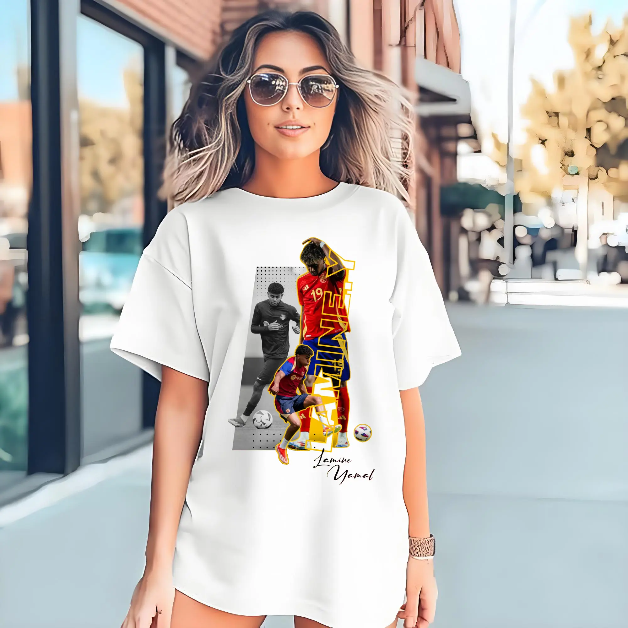 Lamine Yamal Barcelona & Spain National Team Soccer DIY Shirt