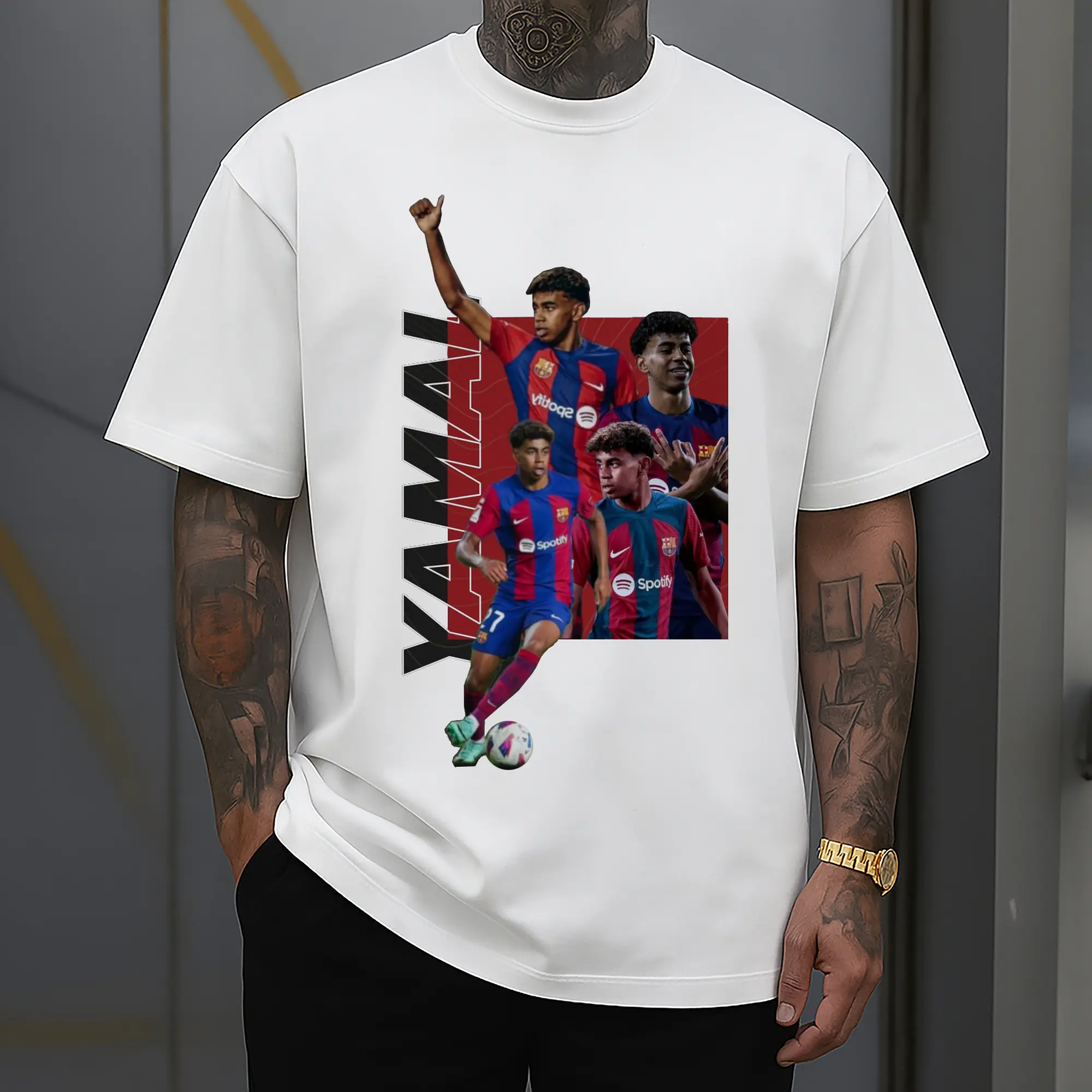 Lamine Yamal Barcelona Rising Star DIY Shirt