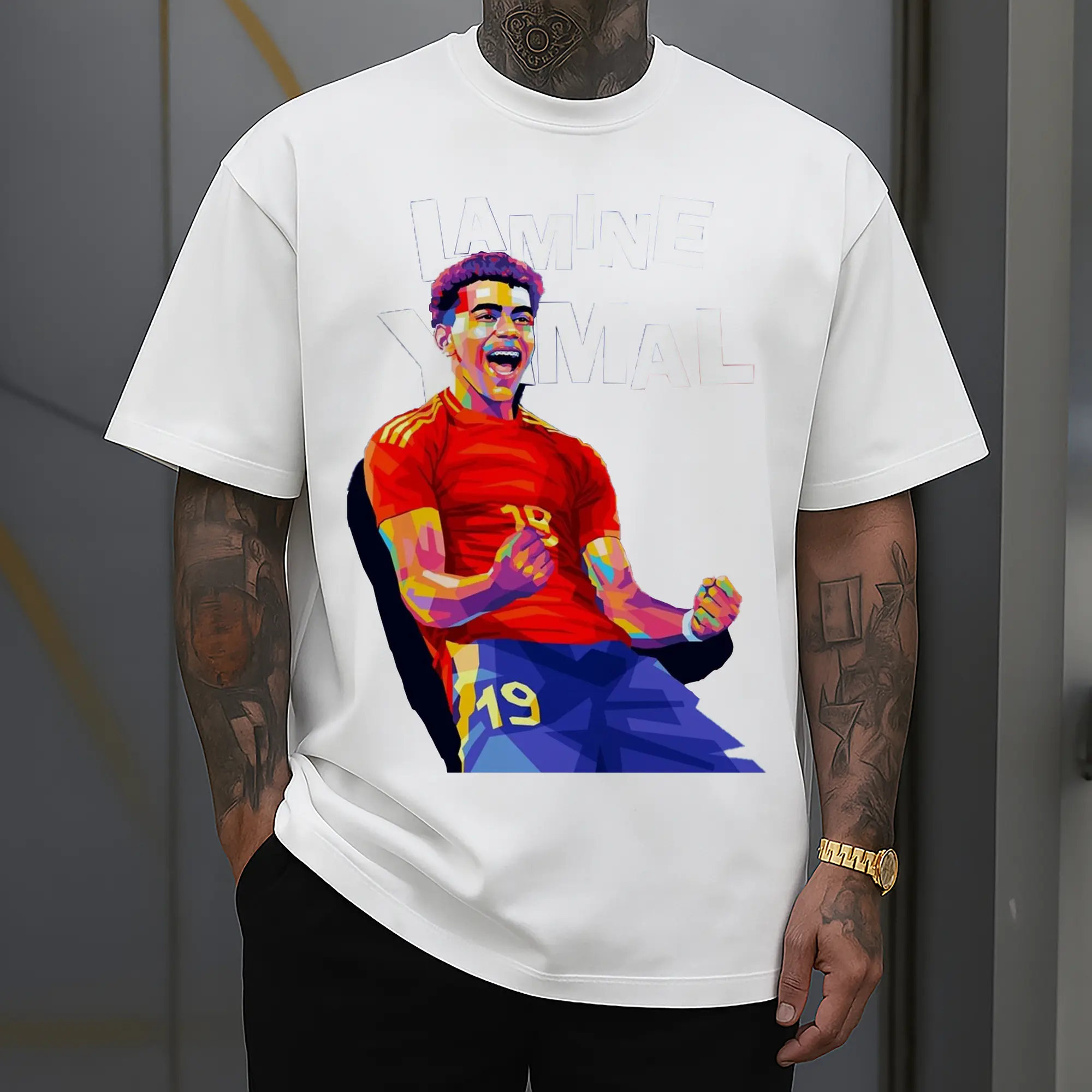 Lamine Yamal Spain National Team Pop Art DIY Shirt