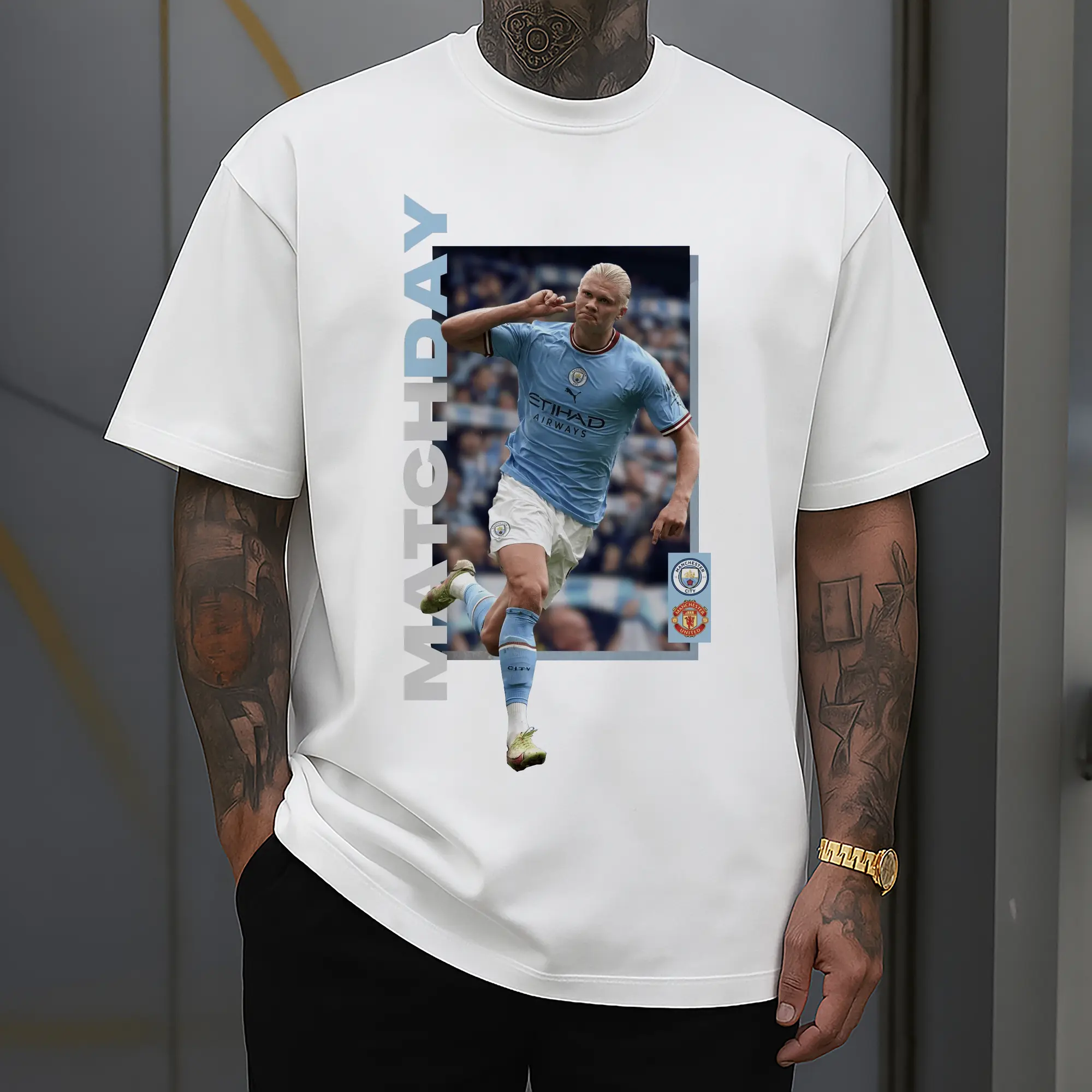 Erling Haaland Manchester City Matchday DIY Shirt