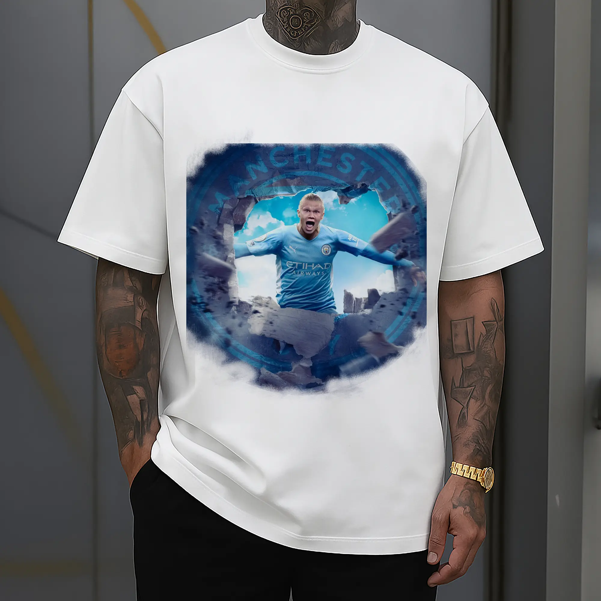 Erling Haaland Manchester City Breakthrough DIY Shirt