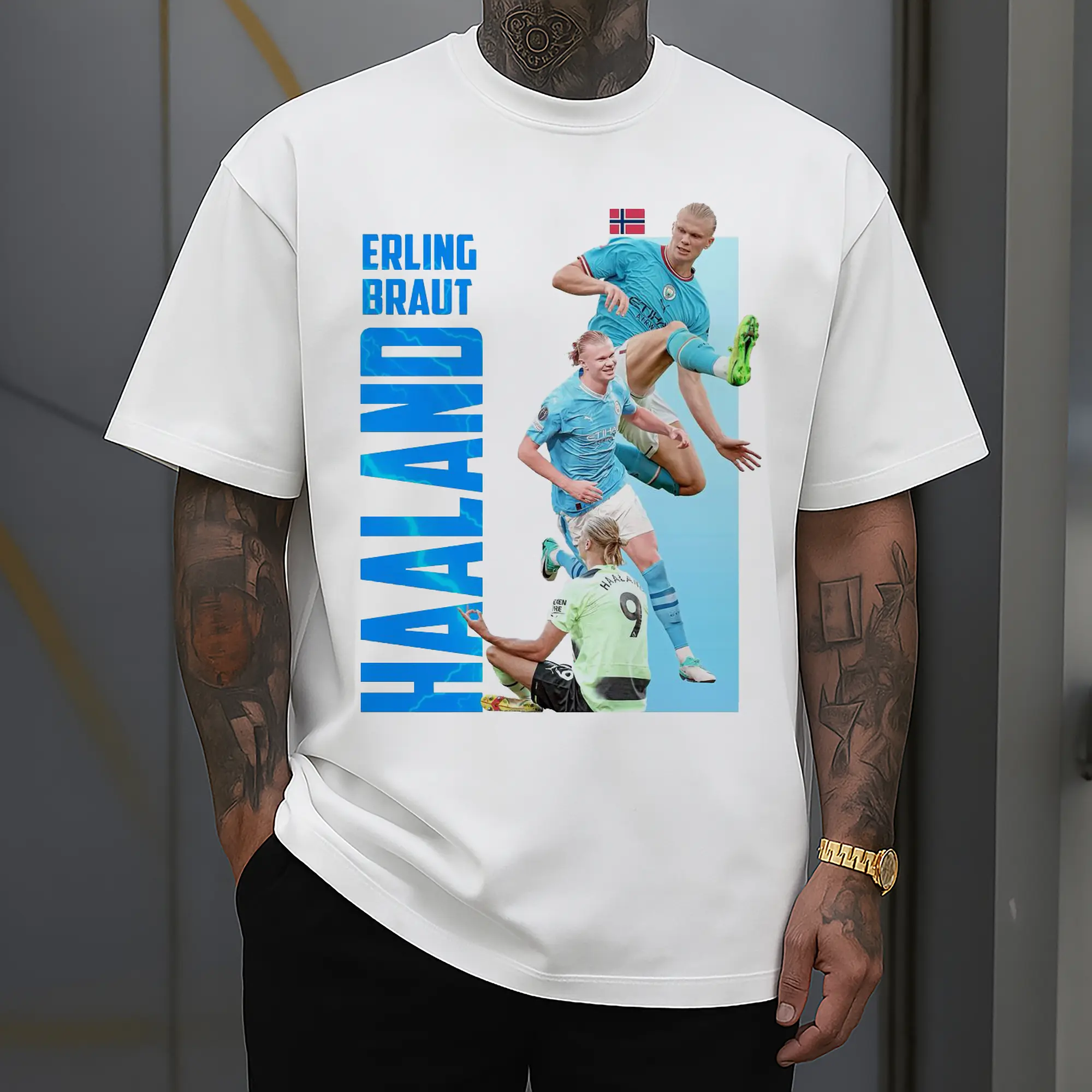 Erling Haaland Manchester City Soccer DIY T-Shirt