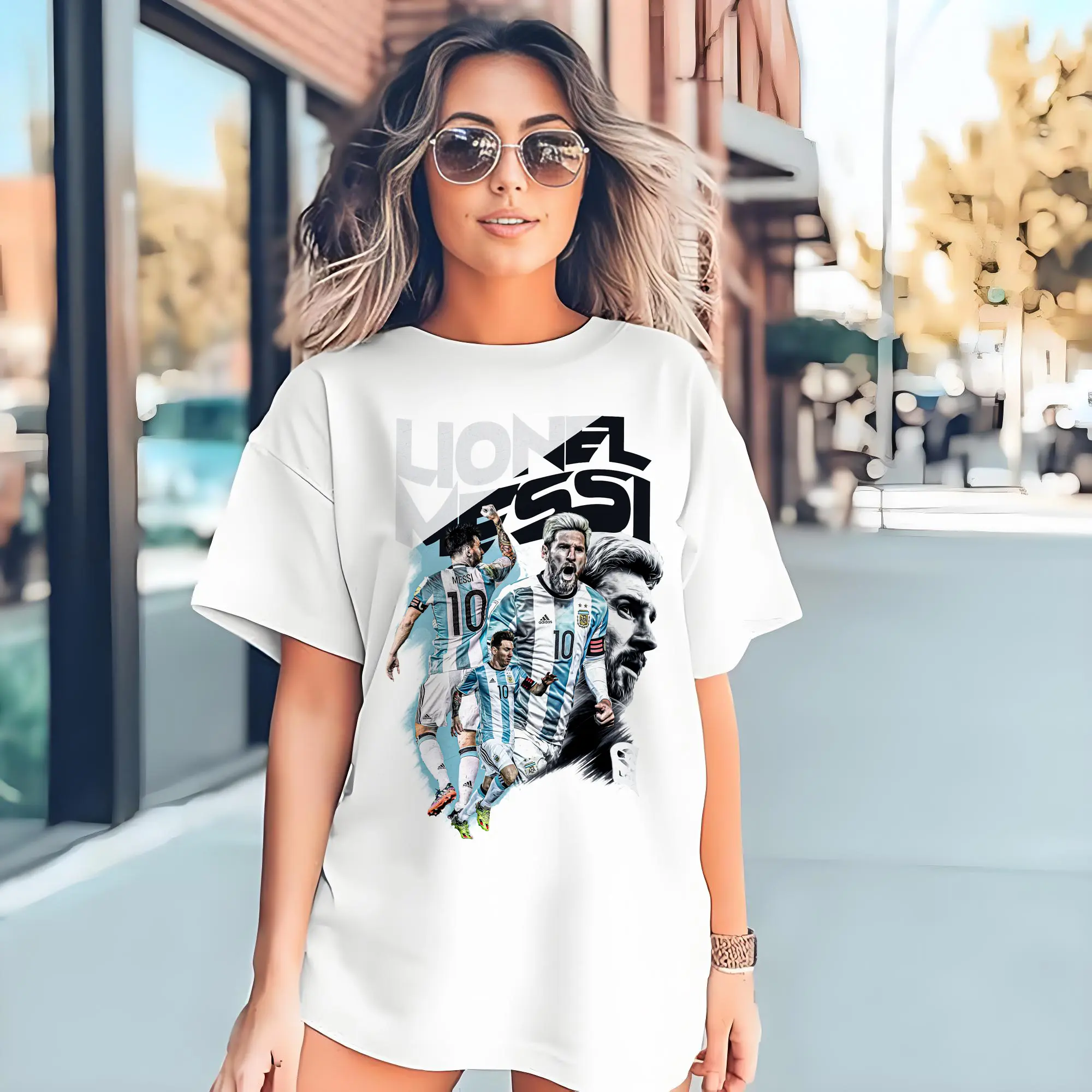 Lionel Messi Argentina National Team Soccer Legend DIY Shirt