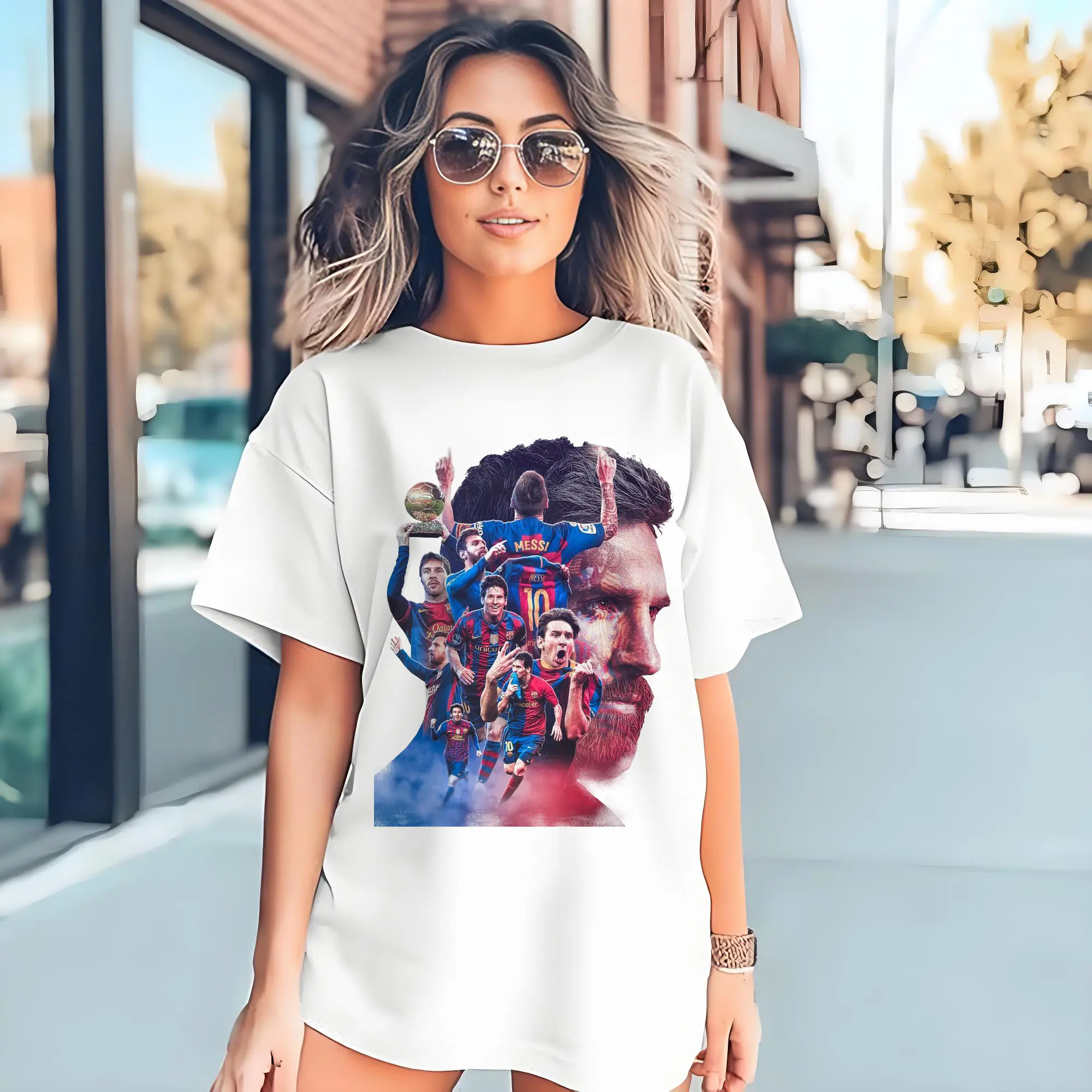 Lionel Messi Barcelona Career Highlights DIY Shirt