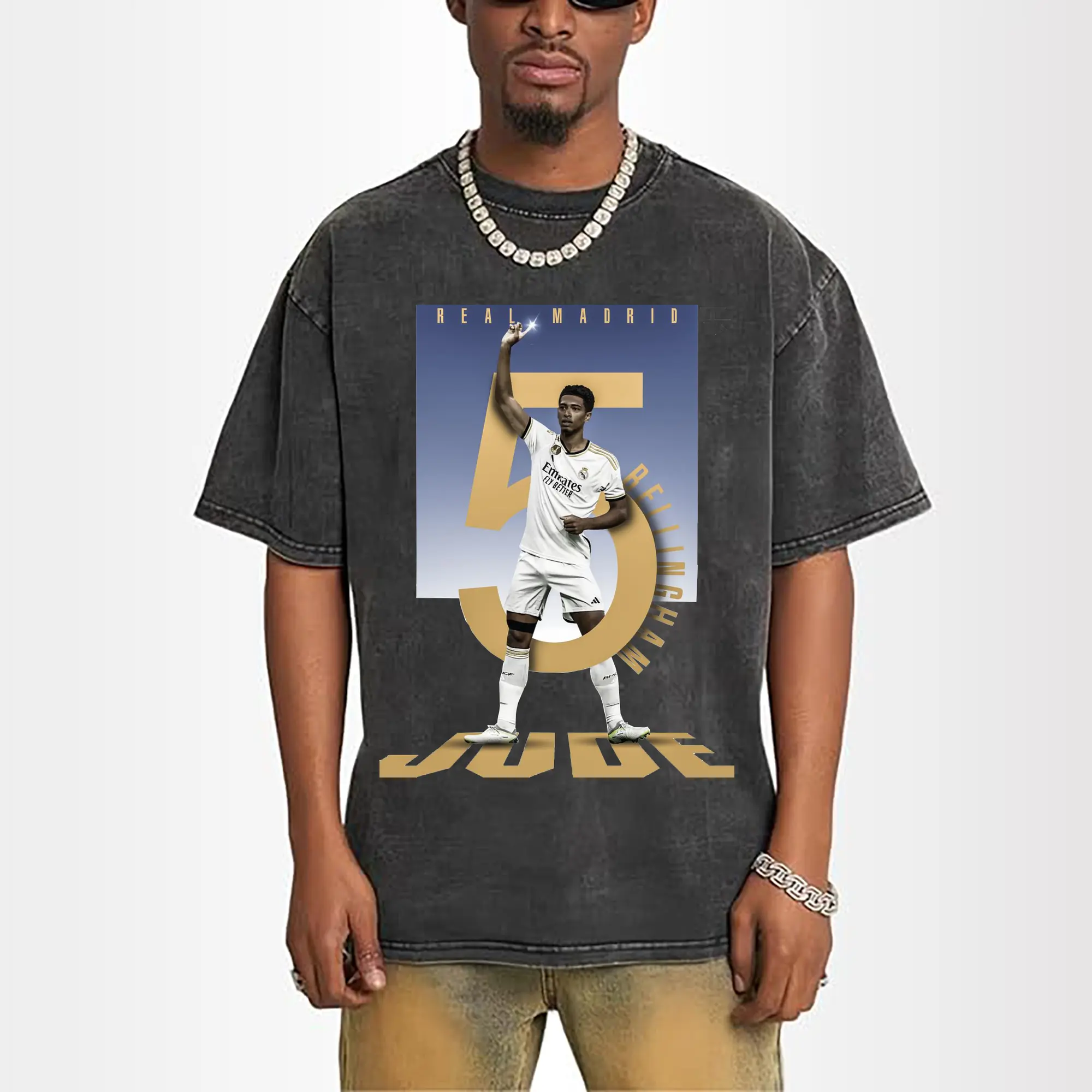 Jude Bellingham Real Madrid Number 5 DIY Shirt