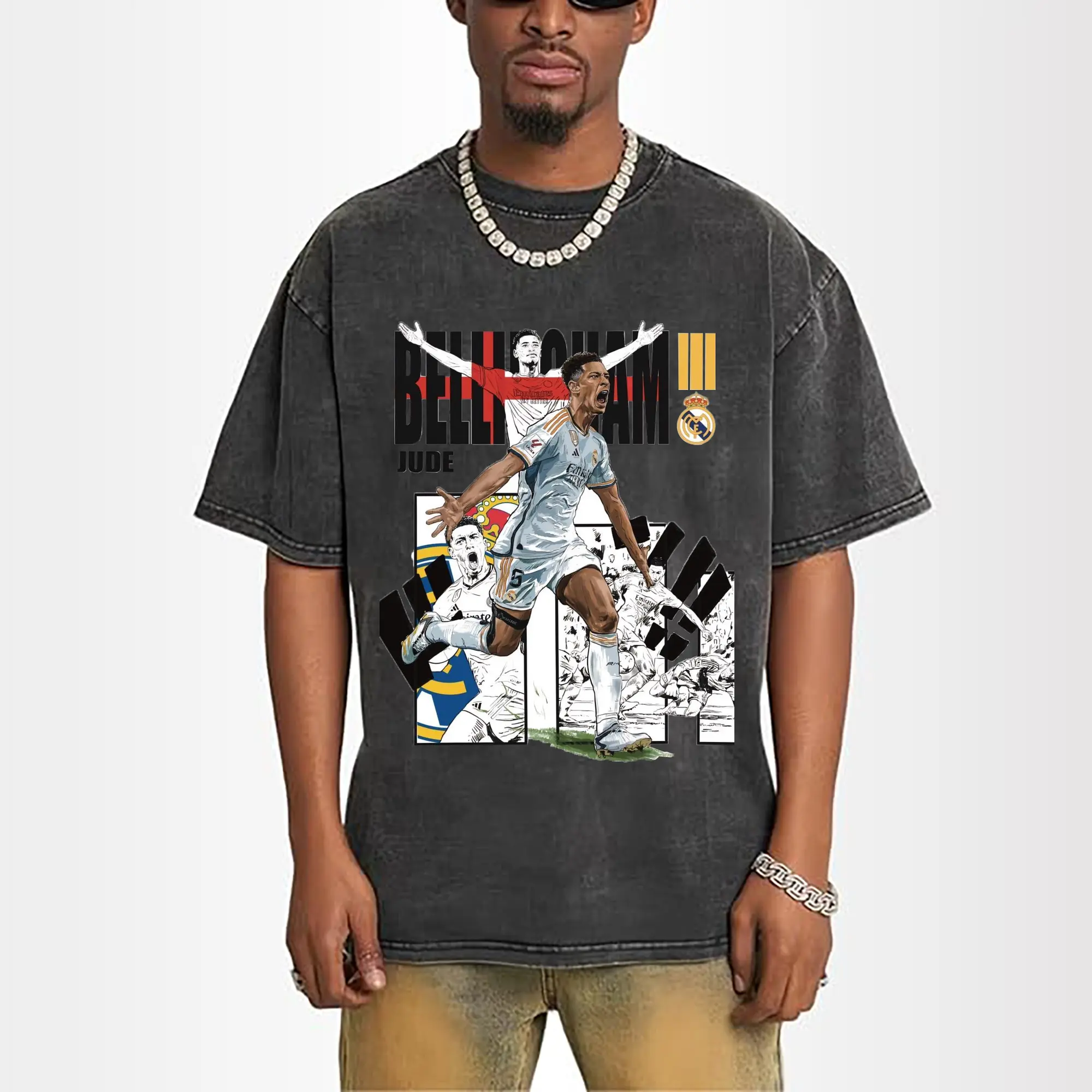 Jude Bellingham Real Madrid Anime Style DIY Shirt