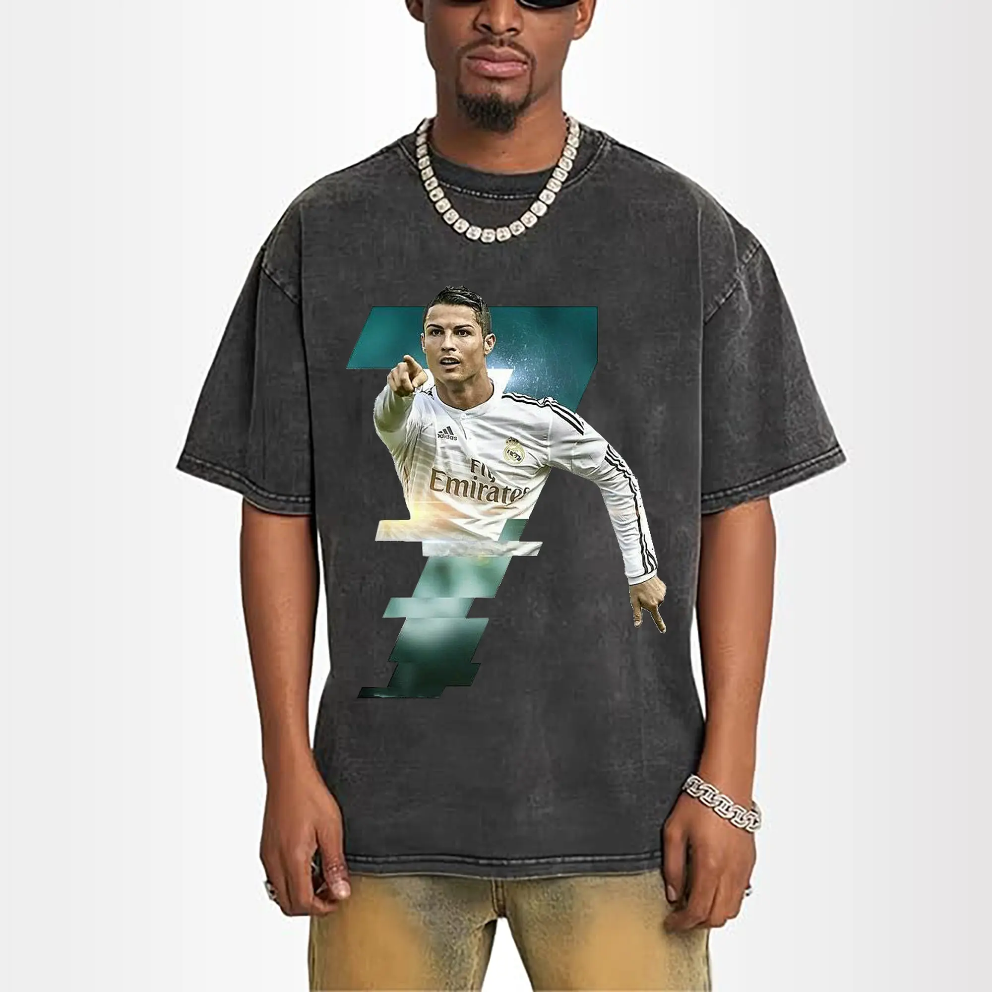 Cristiano Ronaldo Real Madrid Iconic Style DIY Shirt