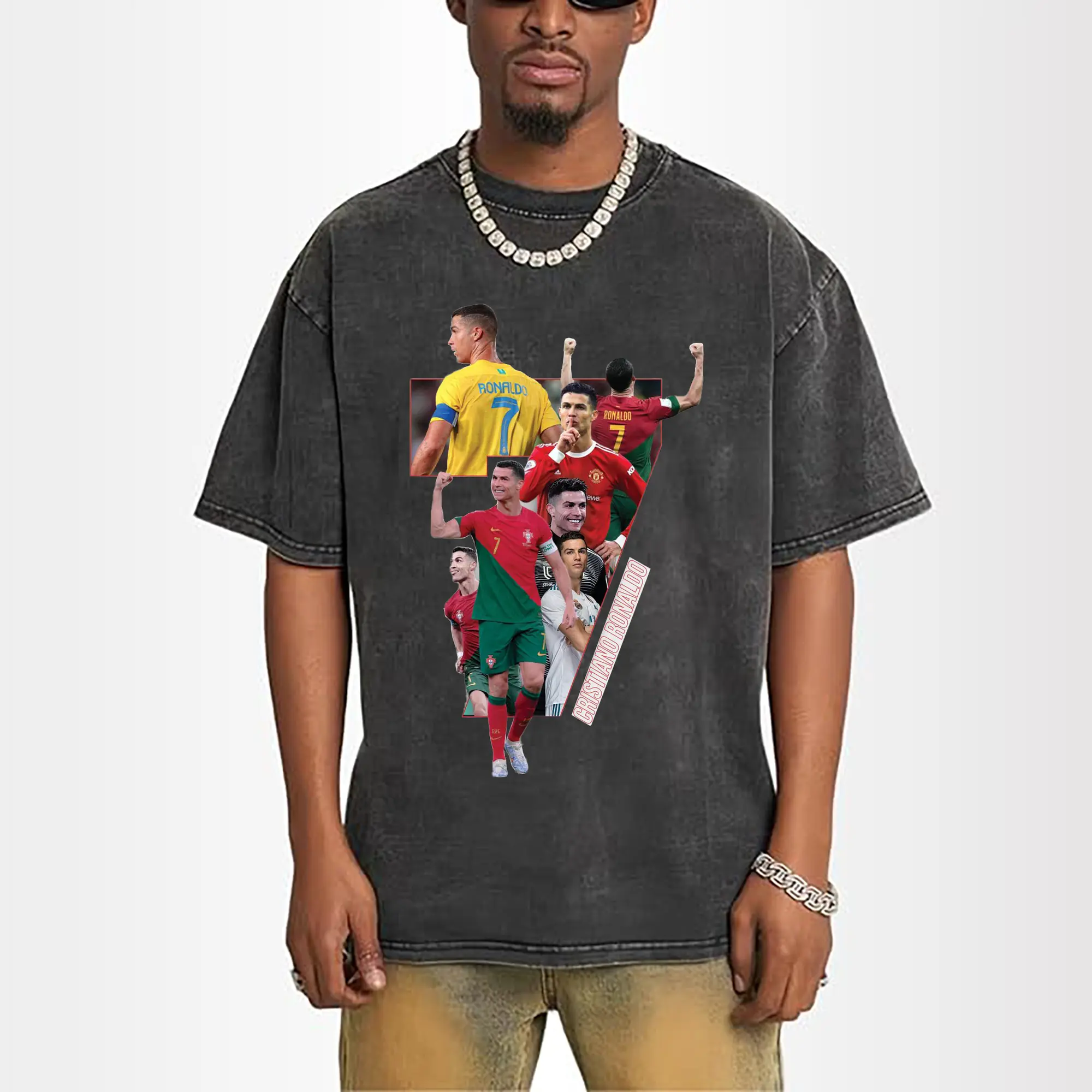 Cristiano Ronaldo Multi-Team Career Collage DIY Shirt