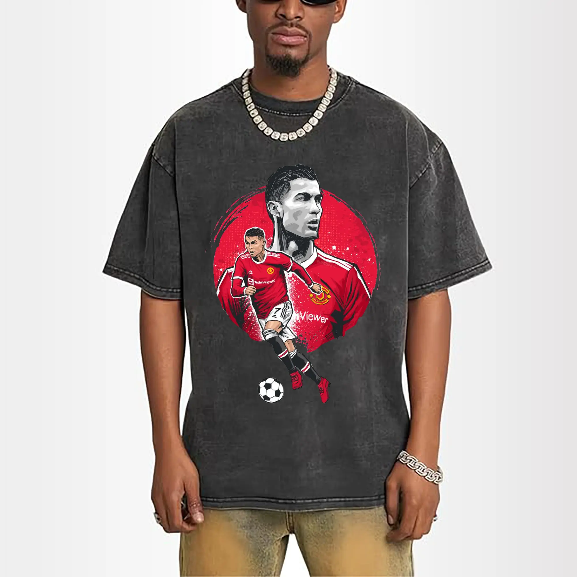Cristiano Ronaldo Manchester United Soccer Art DIY Shirt