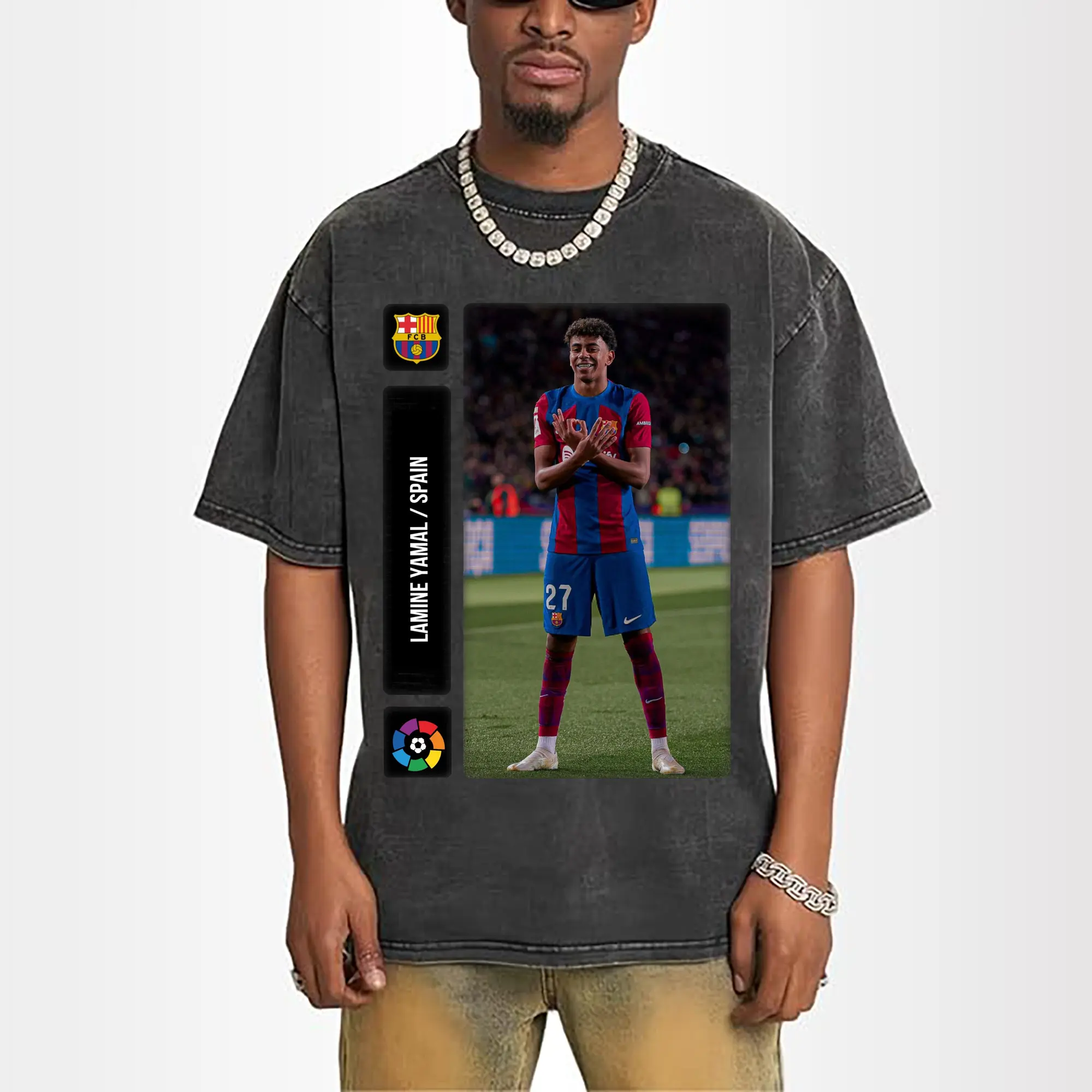 Lamine Yamal FC Barcelona Soccer Star DIY Shirt