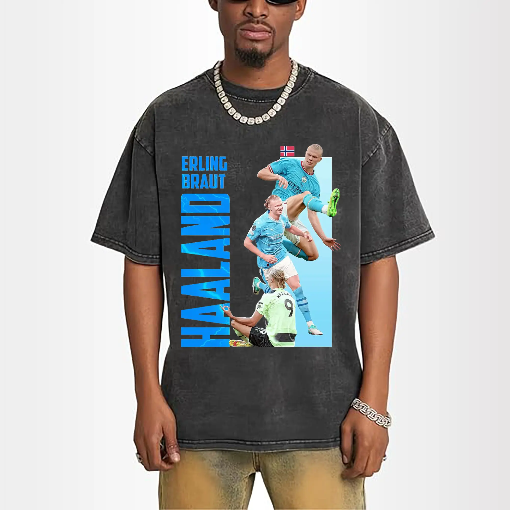 Erling Haaland Manchester City Soccer DIY T-Shirt