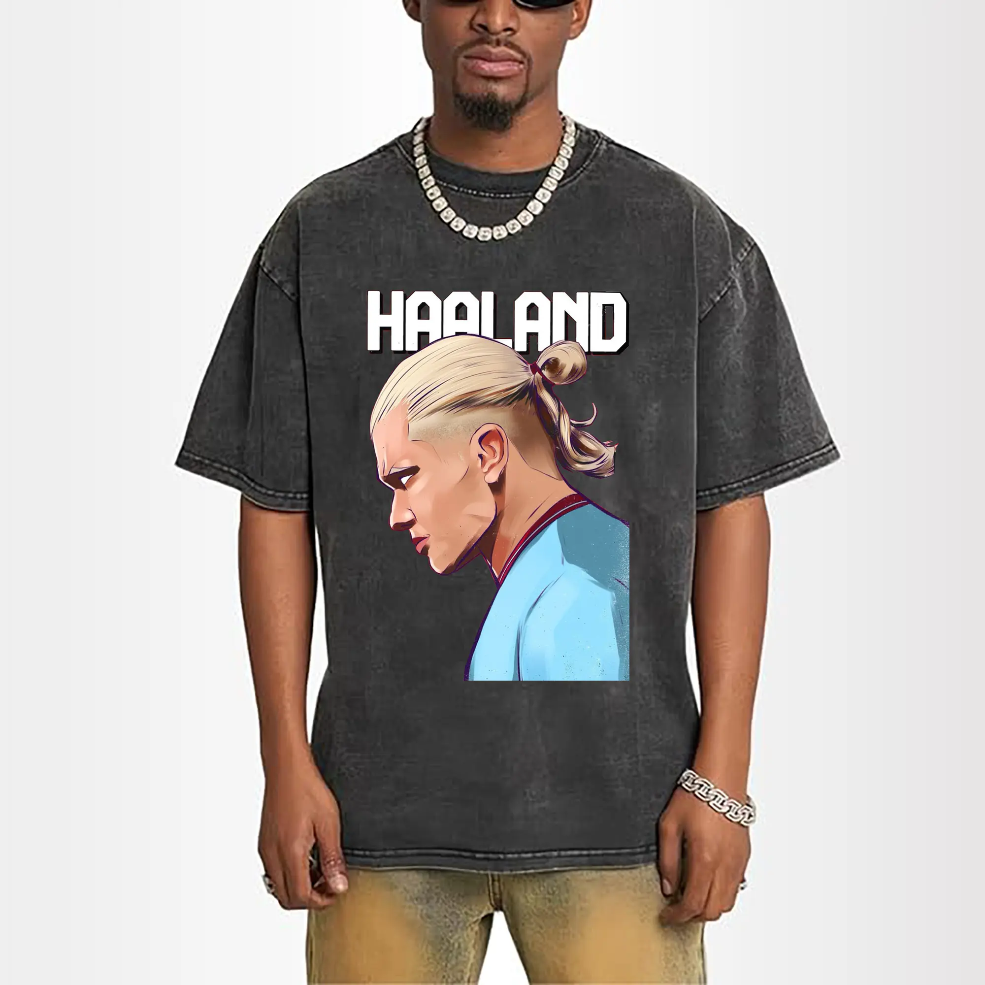 Erling Haaland Manchester City Comic Style DIY Shirt