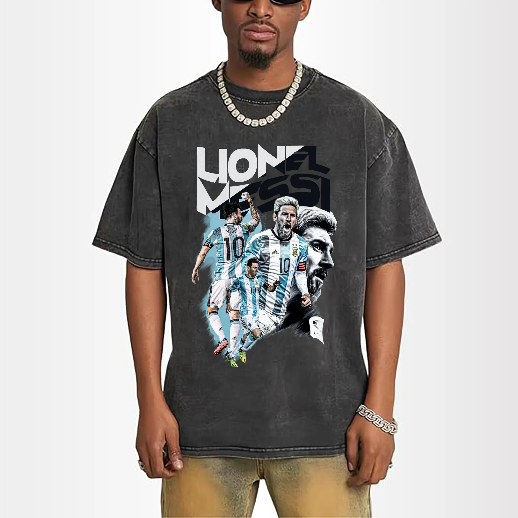 Lionel Messi Argentina National Team Soccer Legend DIY Shirt