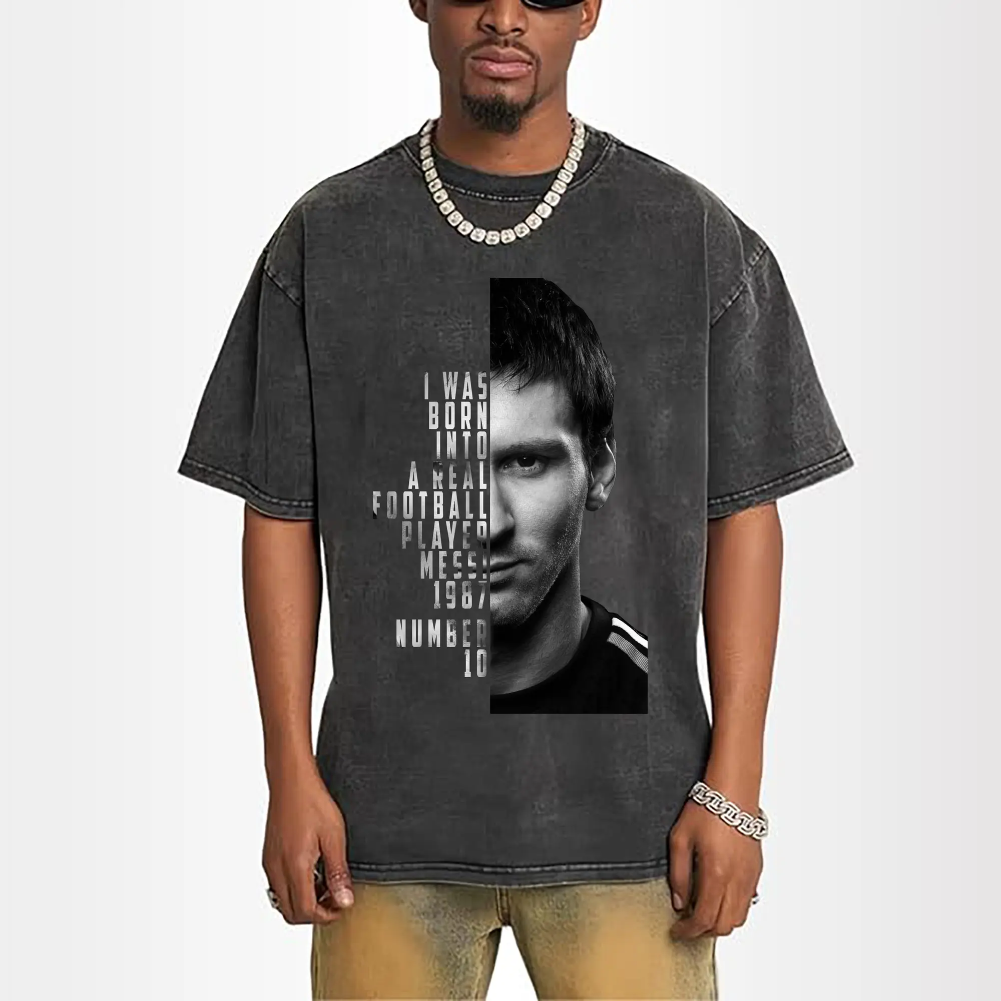 Lionel Messi “Born into Football” Inspirational DIY Shirt