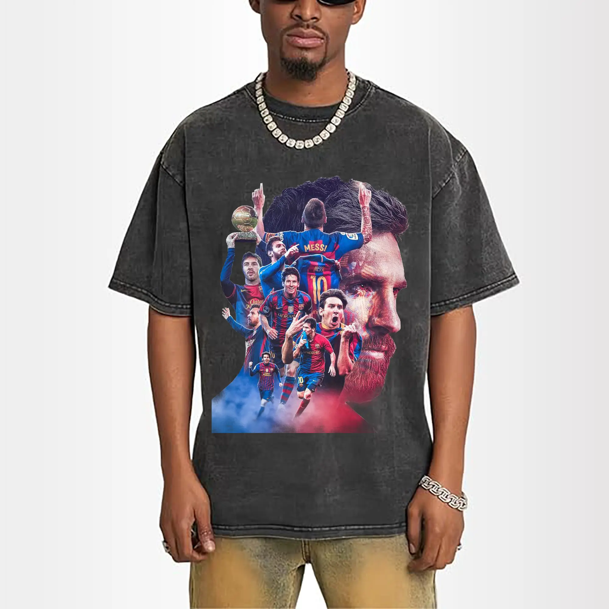 Lionel Messi Barcelona Career Highlights DIY Shirt