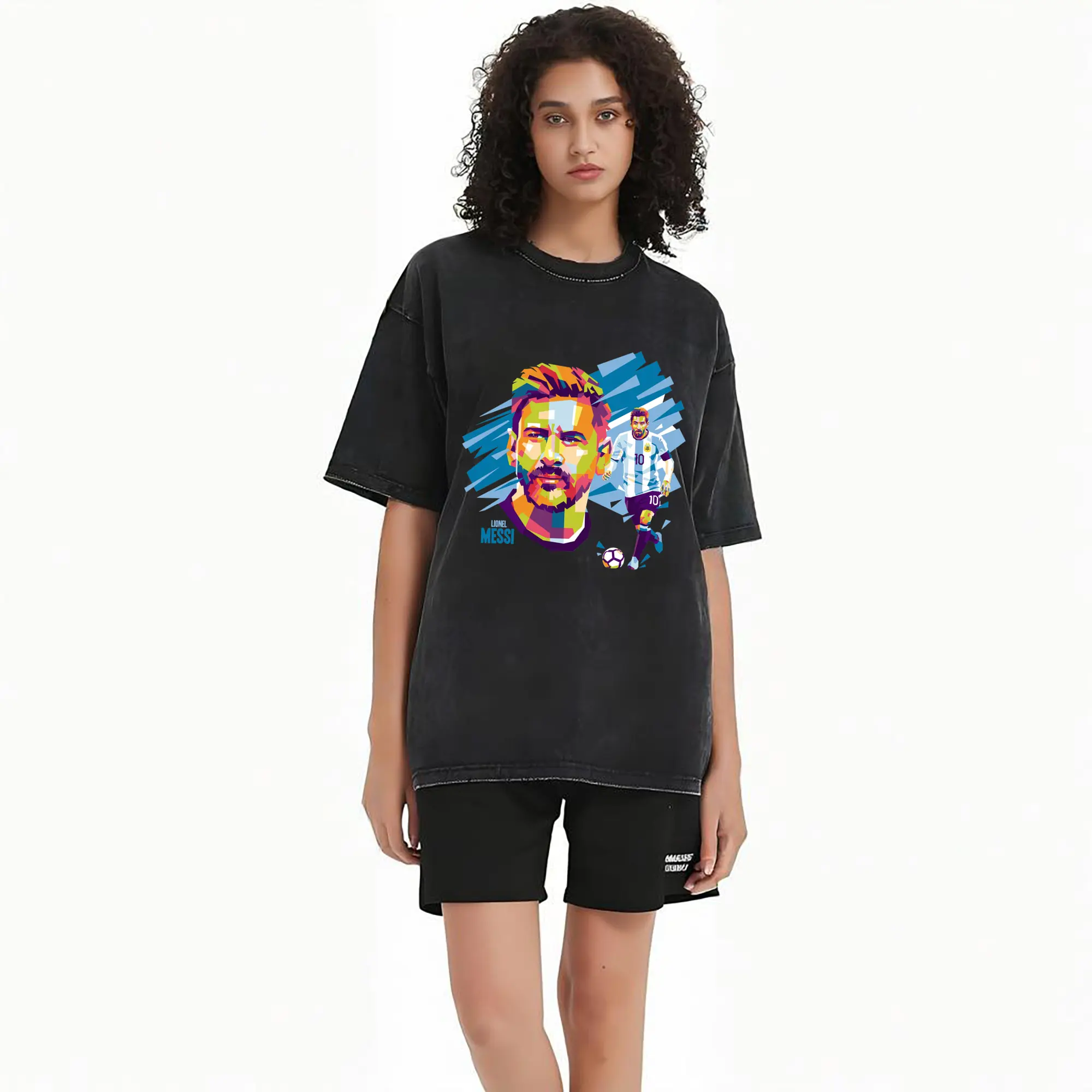 Lionel Messi Argentina Pop Art Soccer Legend DIY Shirt