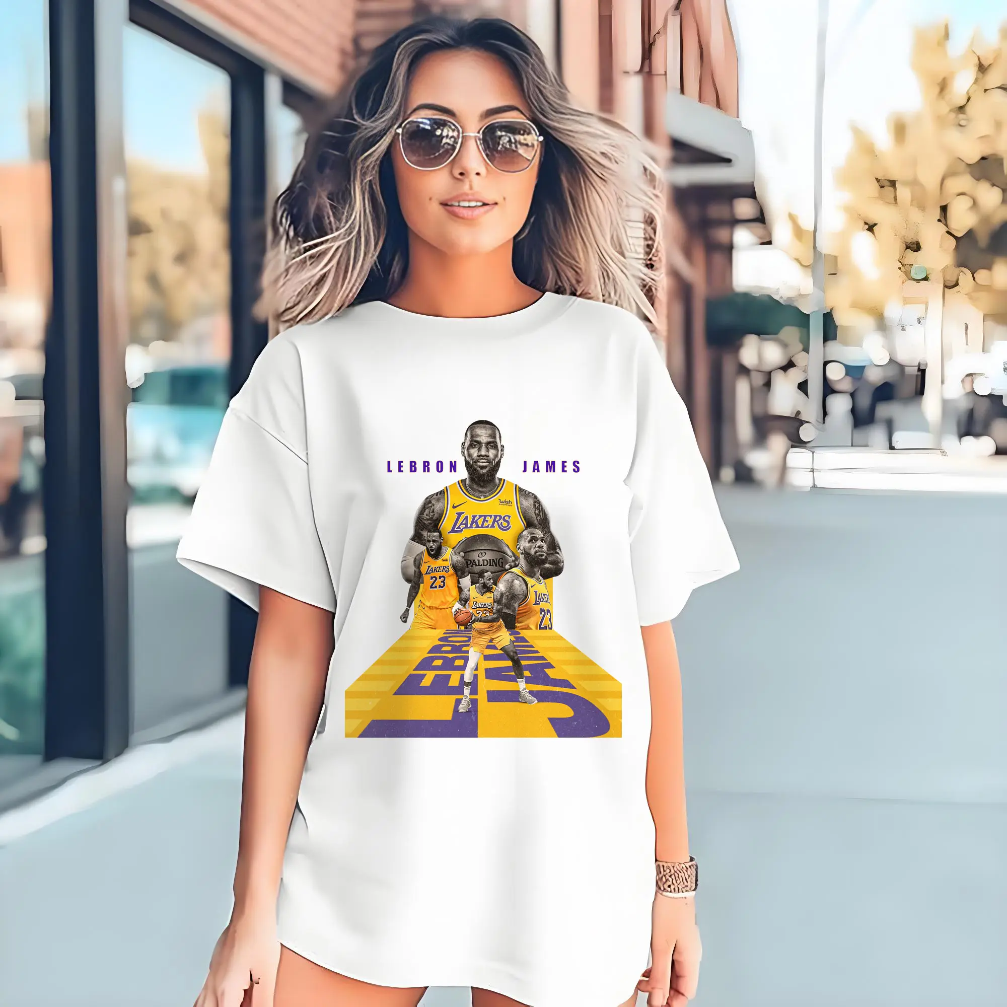 LeBron James #23 Lakers Shirt                    rs Tunnel