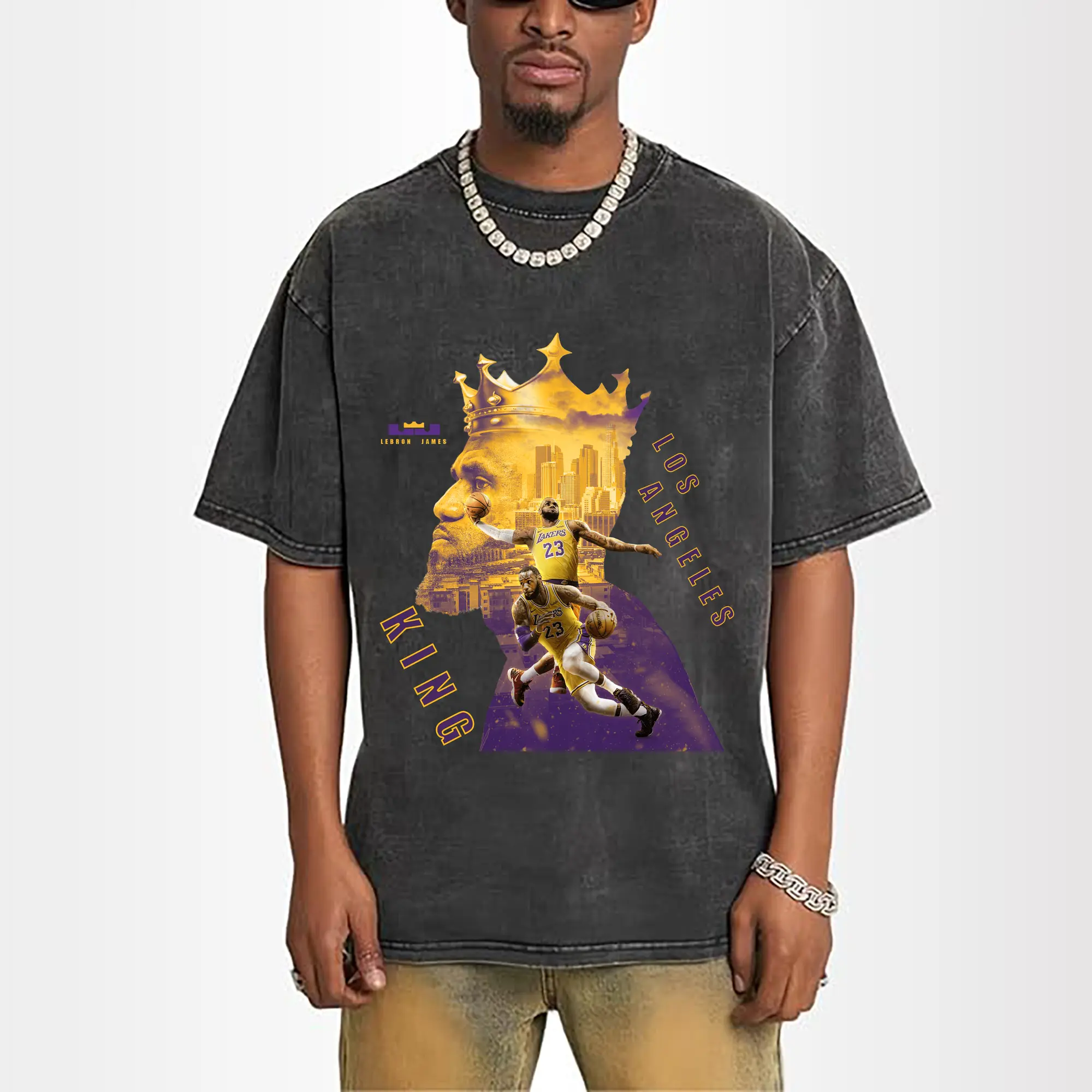 LeBron James Los Angeles Lakers King Graphic Shirt
