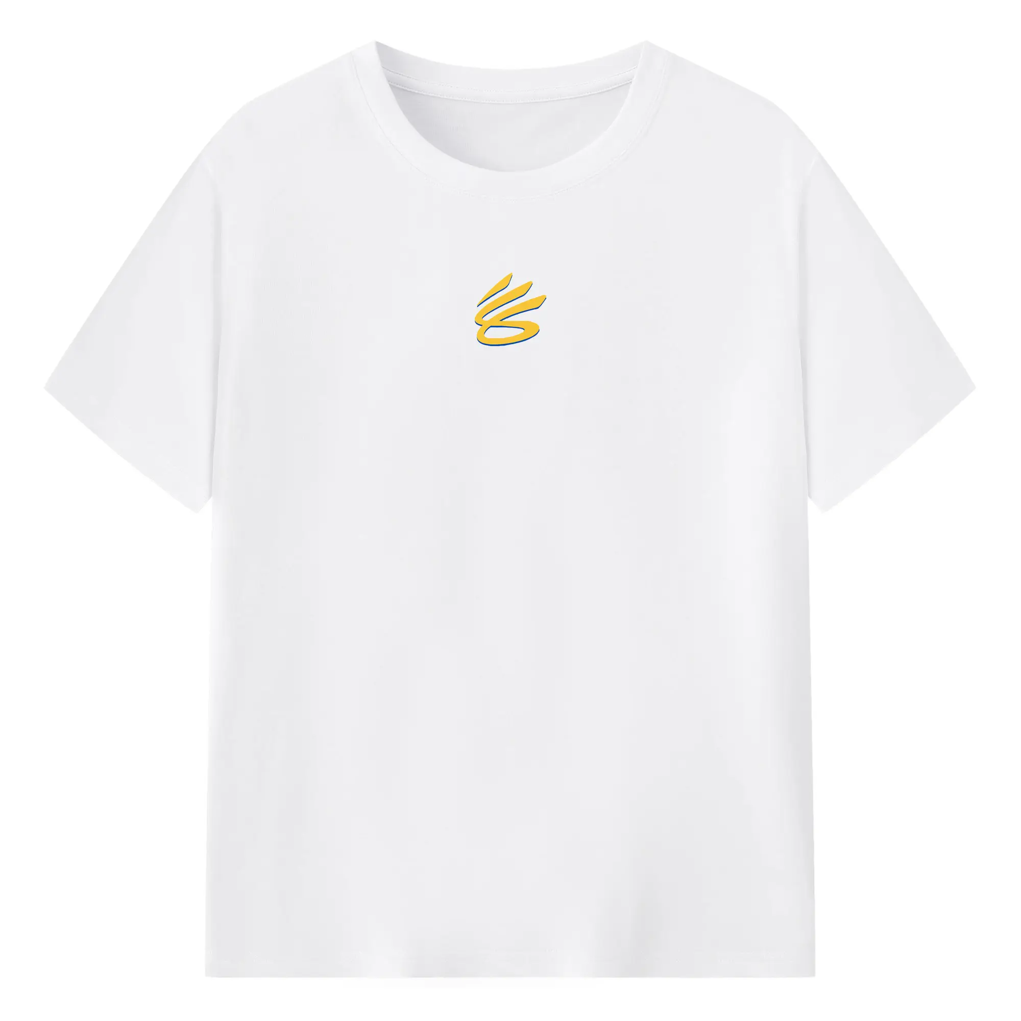 Stephen Curry Warriors personal logo - 180g Cotton T-Shirt With Front Heat Transfer Print – Soft, Lightweight, Fitted Design – Comfortable Casual Wear For Sports & Everyday Use