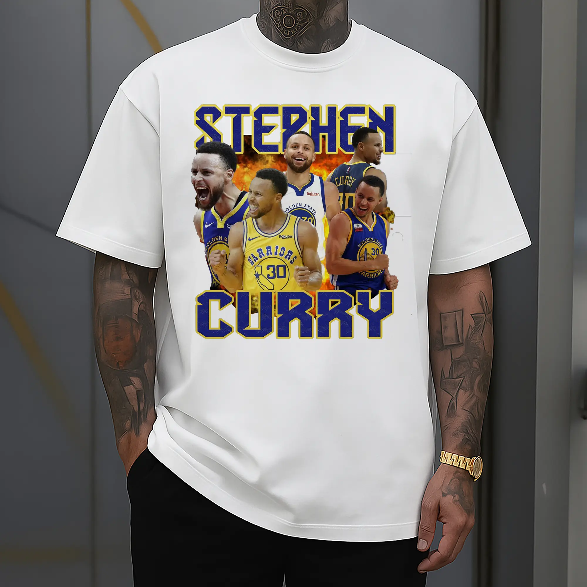 Stephen Curry Warrior Fire Shirt