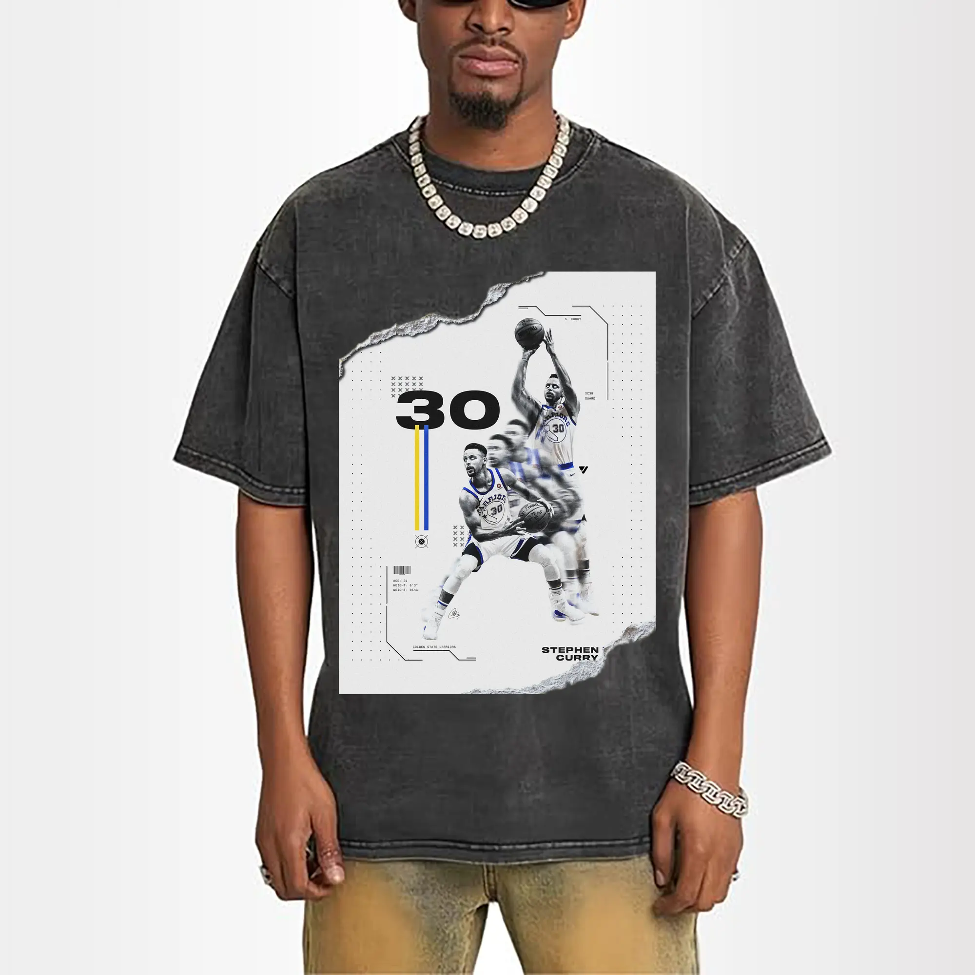 Stephen Curry #30 Shred Art Shirt